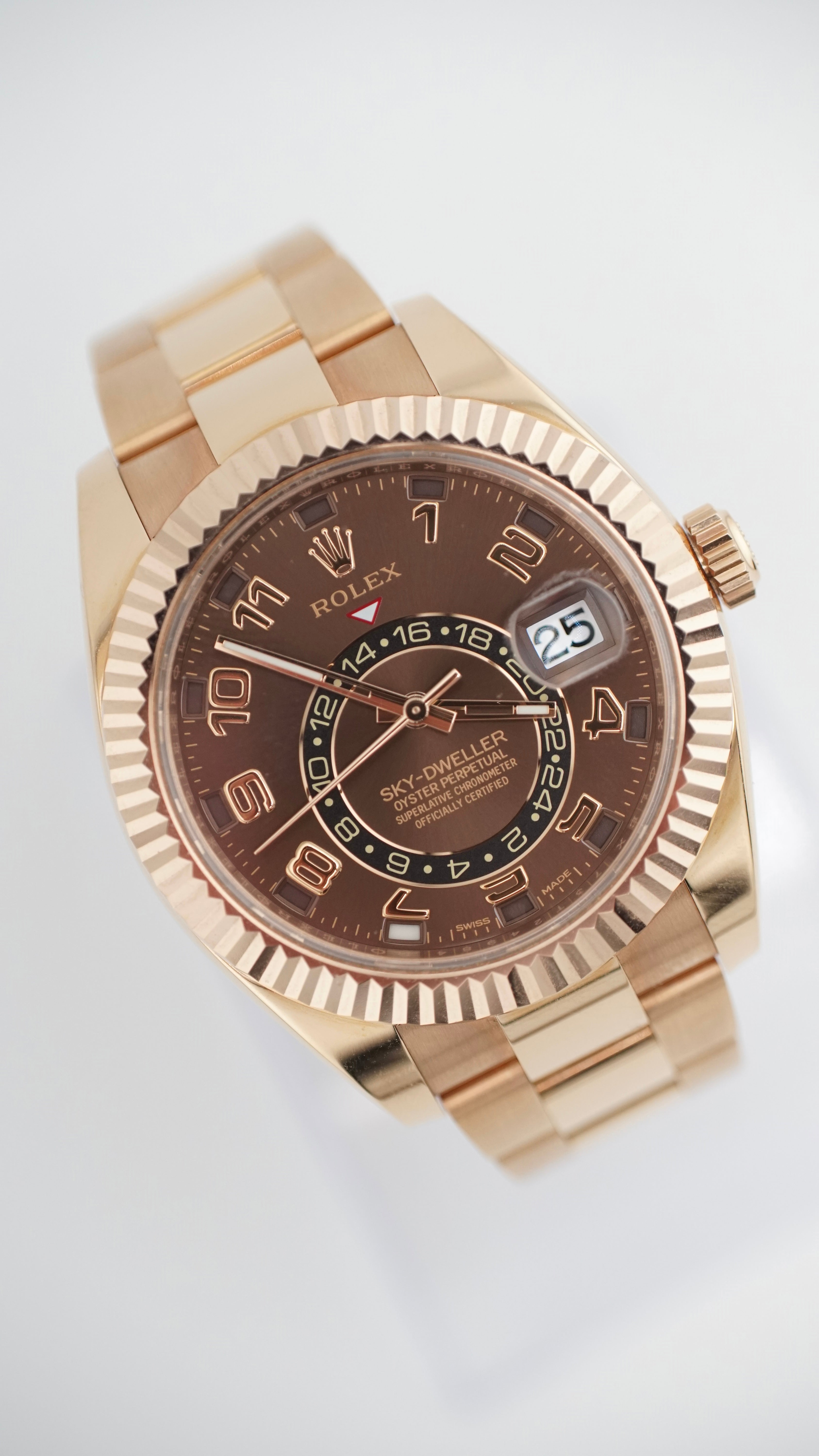 Rolex Skydweller 326935 "Chocolate Arabic" (2017 Box & Papers)