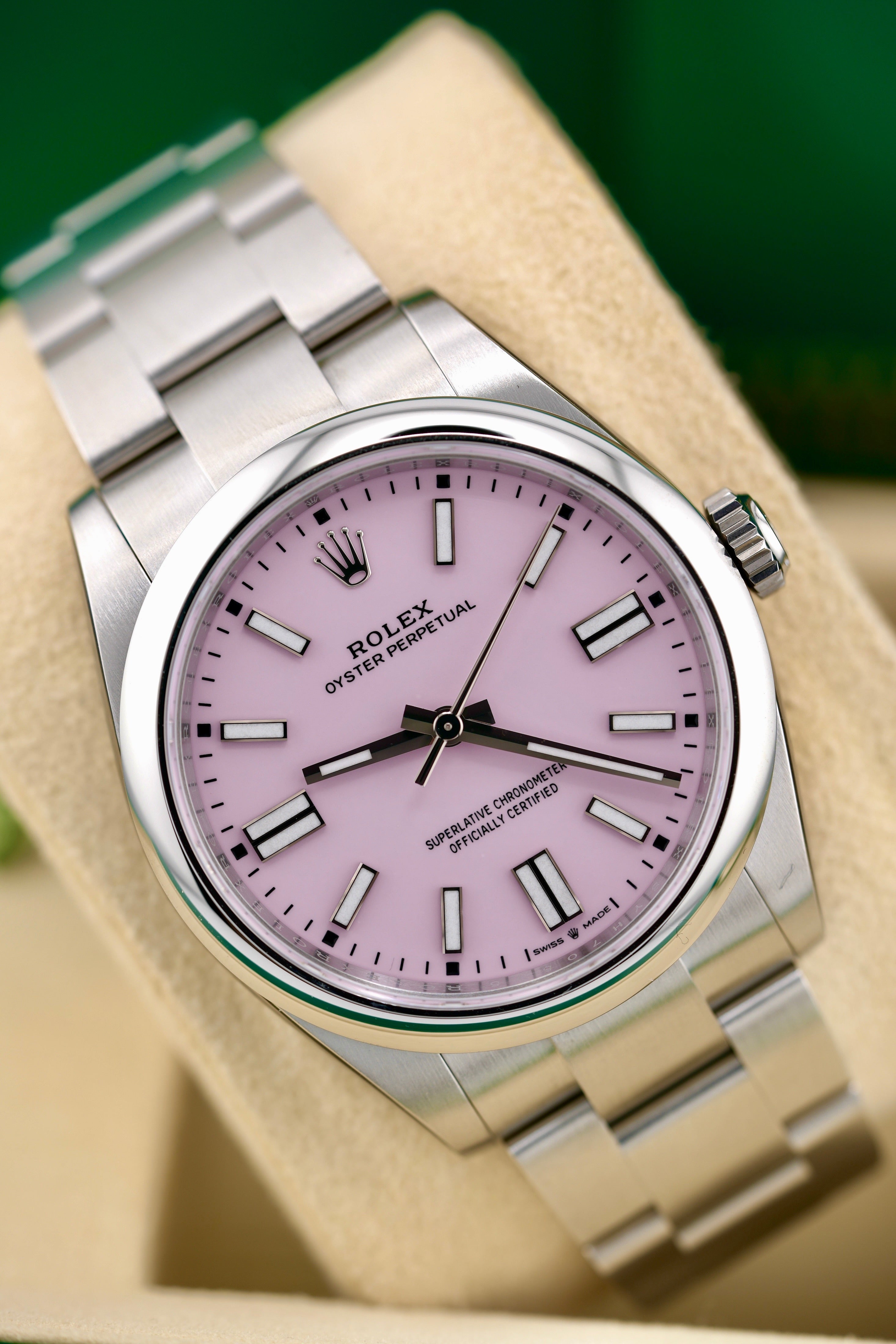 Rolex Oyster Perpetual 134300 "Candy Pink" (2026 Box & Papers)