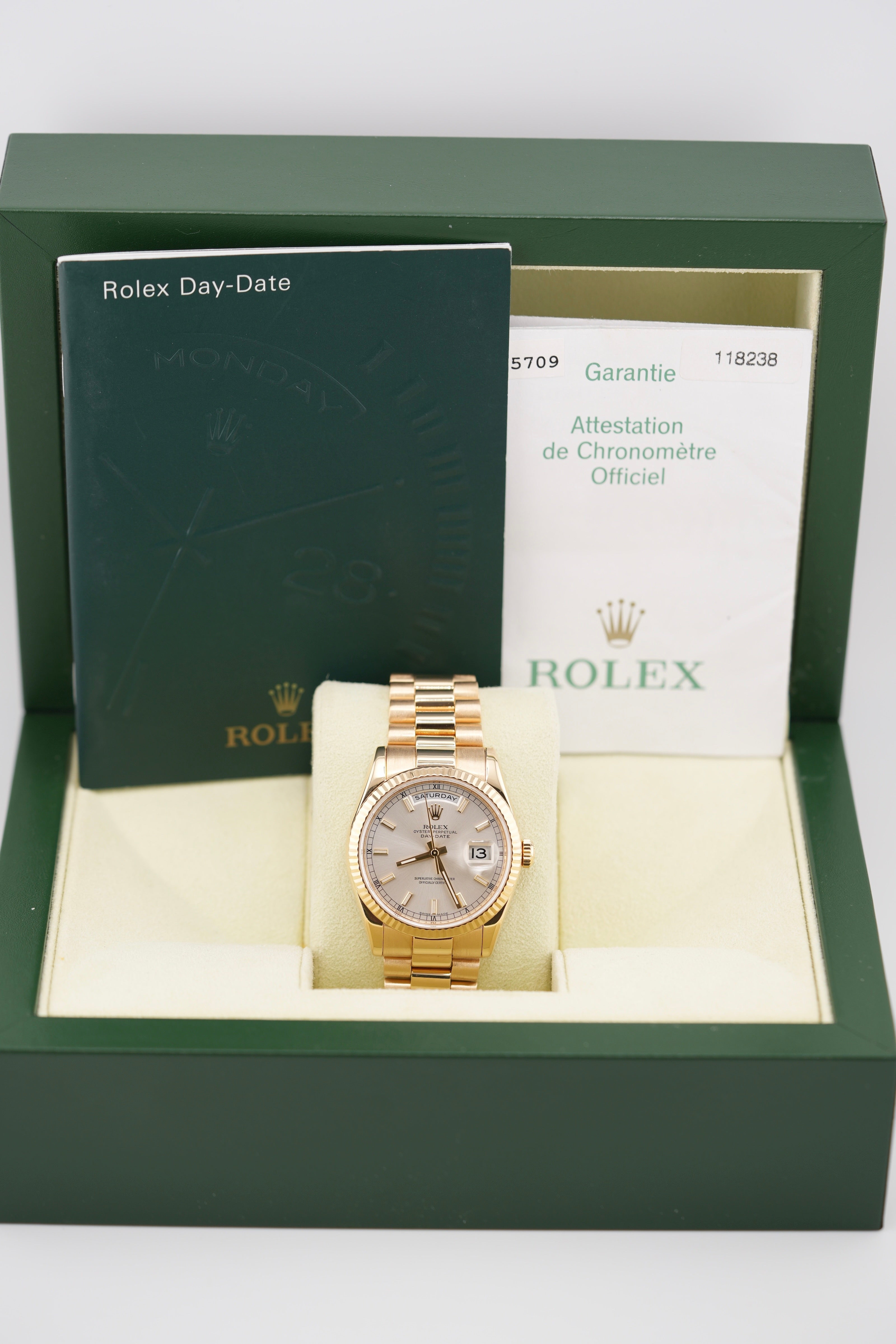 Rolex Day-date 118238 (2008 Box & Papers)