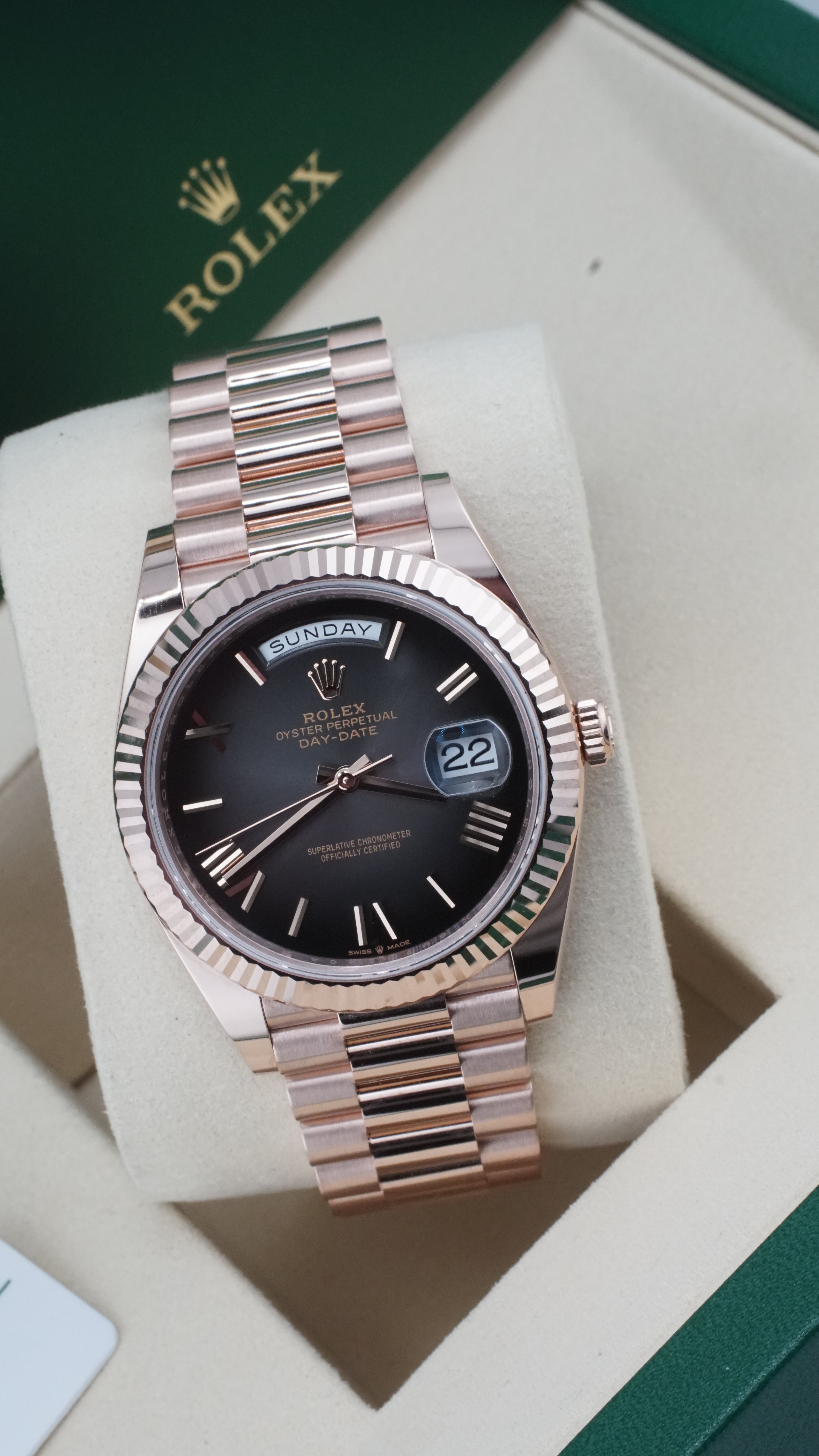 Rolex Day Date 40mm "Ombre Dial" (2025 NEW Box & Papers)
