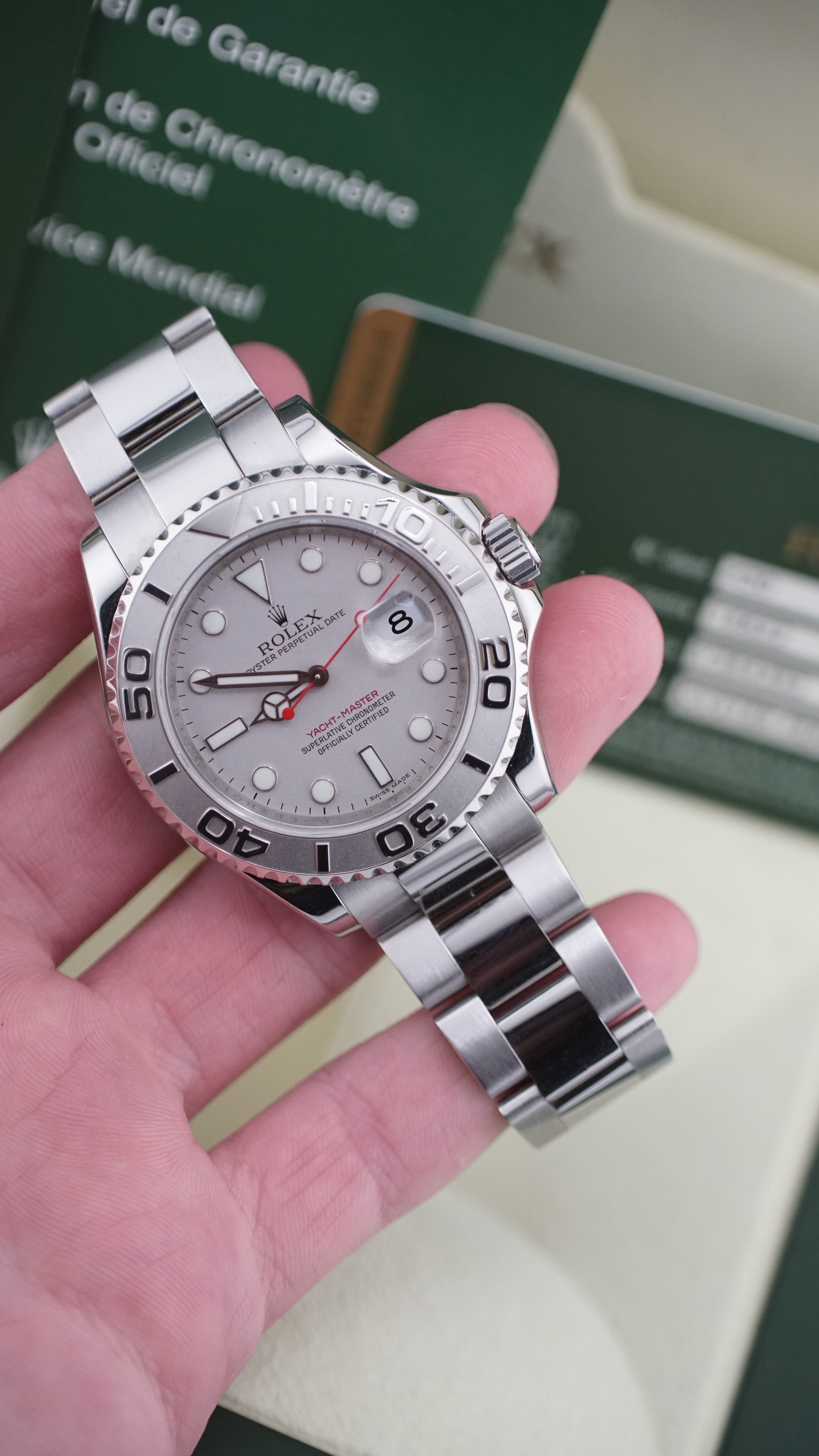 Rolex Yacht-Master Platinum 16622 (2009 Box & Papers)