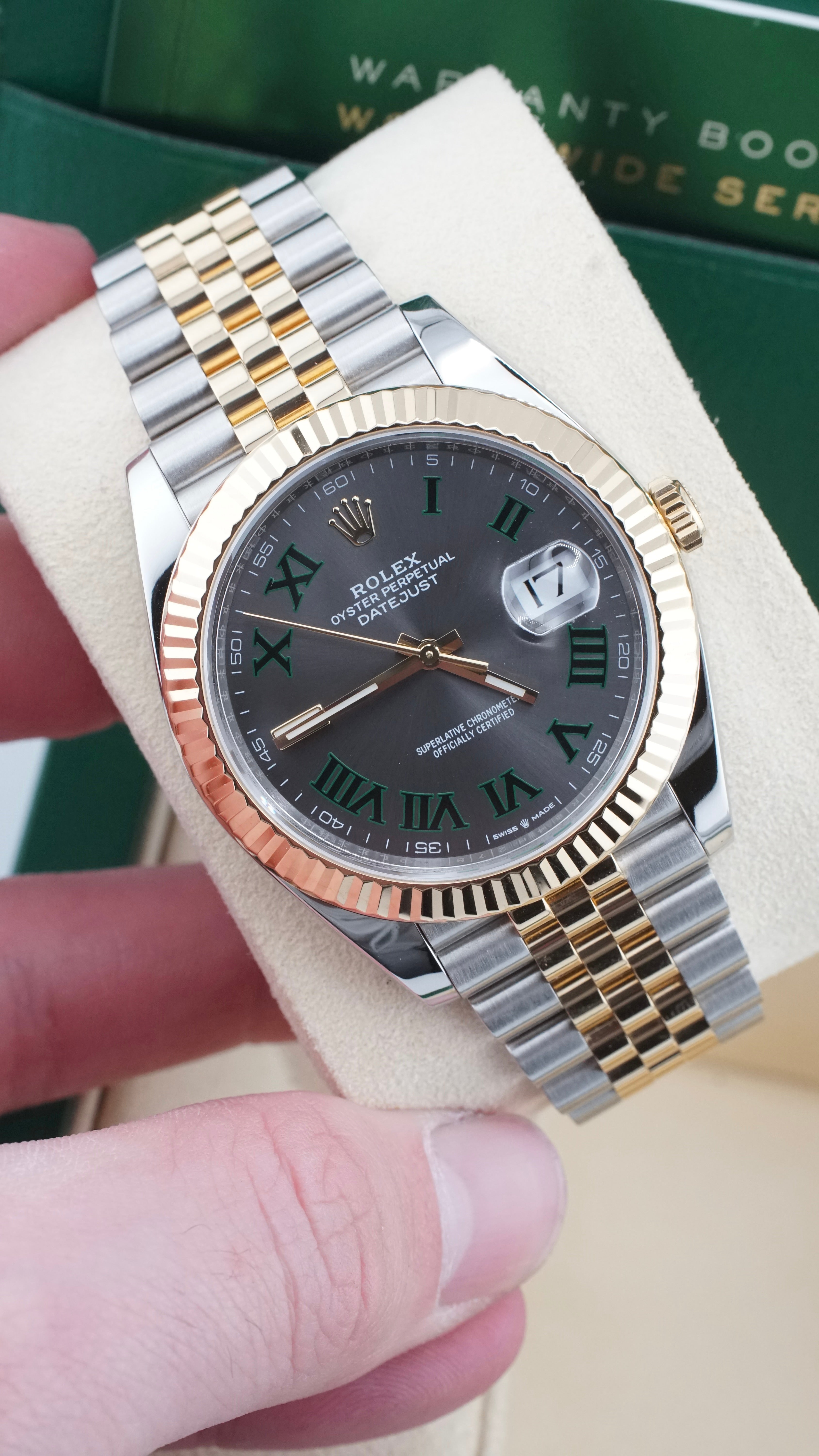 Rolex Datejust 41mm "Wimbledon" 126333 (2020 Box & Papers)