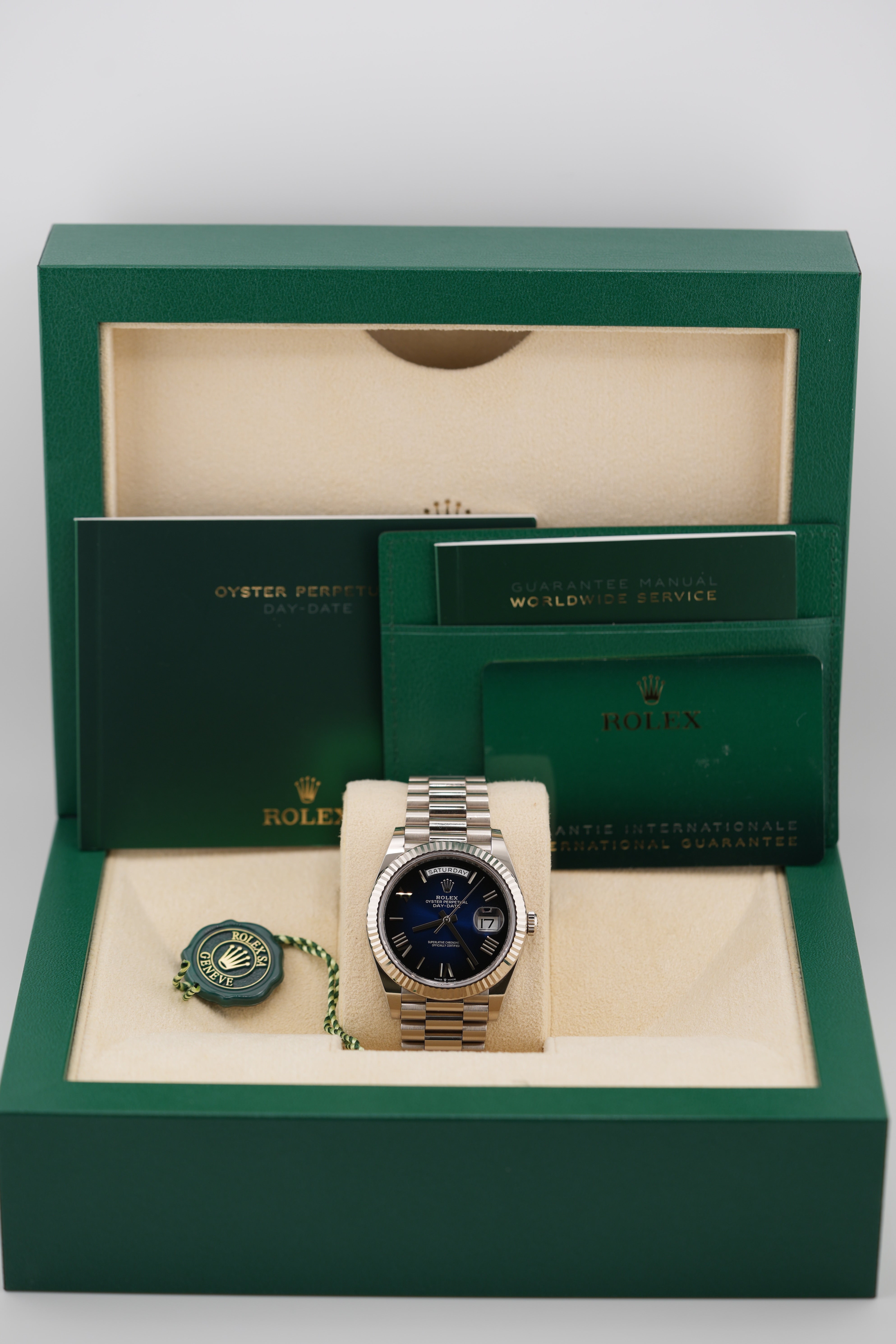 Rolex Day-date 40 228239 "Blue Ombre" (2025 Box & Papers)