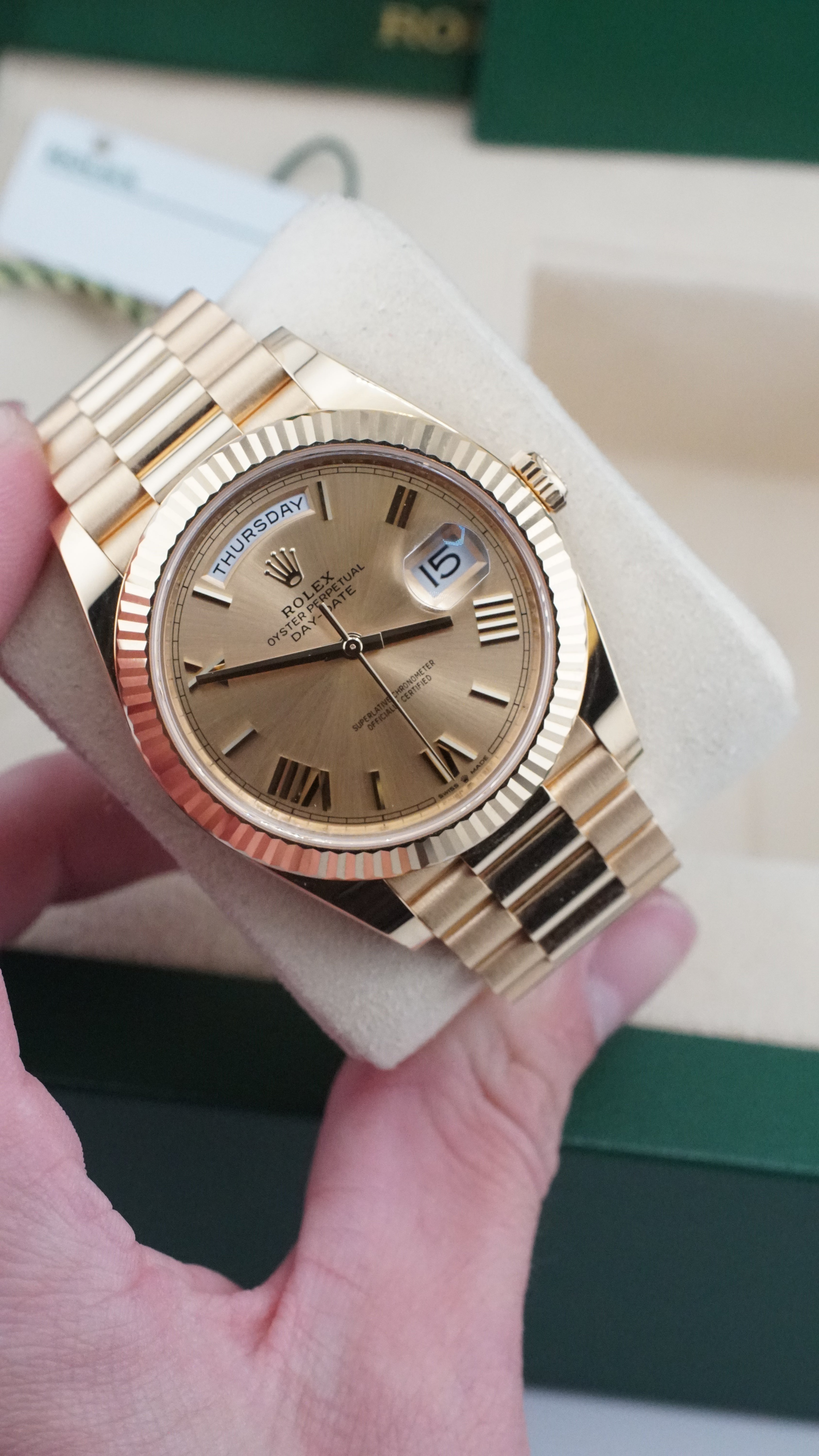 Rolex Day-date 40 228238 (2025 Box & Papers)
