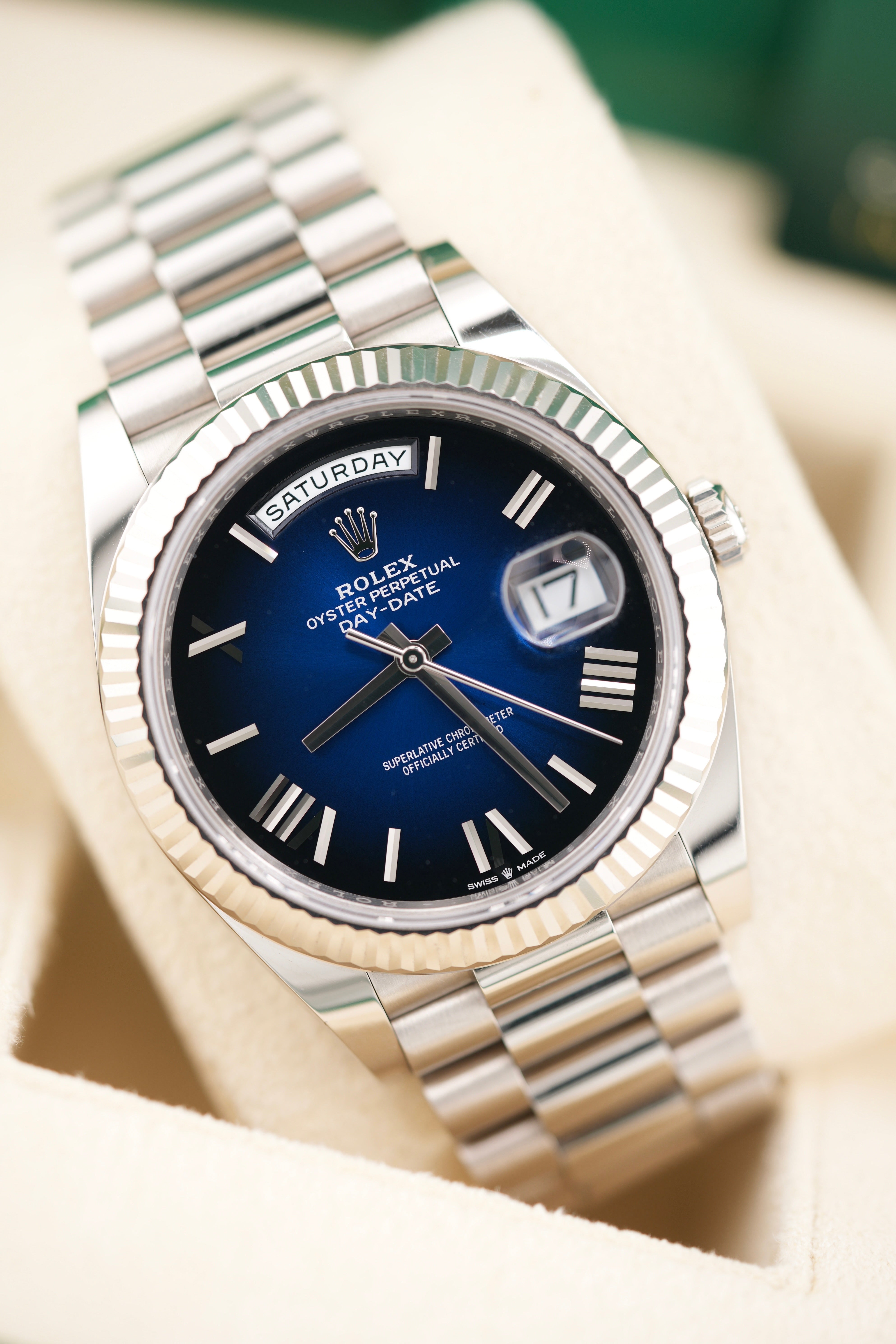 Rolex Day-date 40 228239 "Blue Ombre" (2025 Box & Papers)