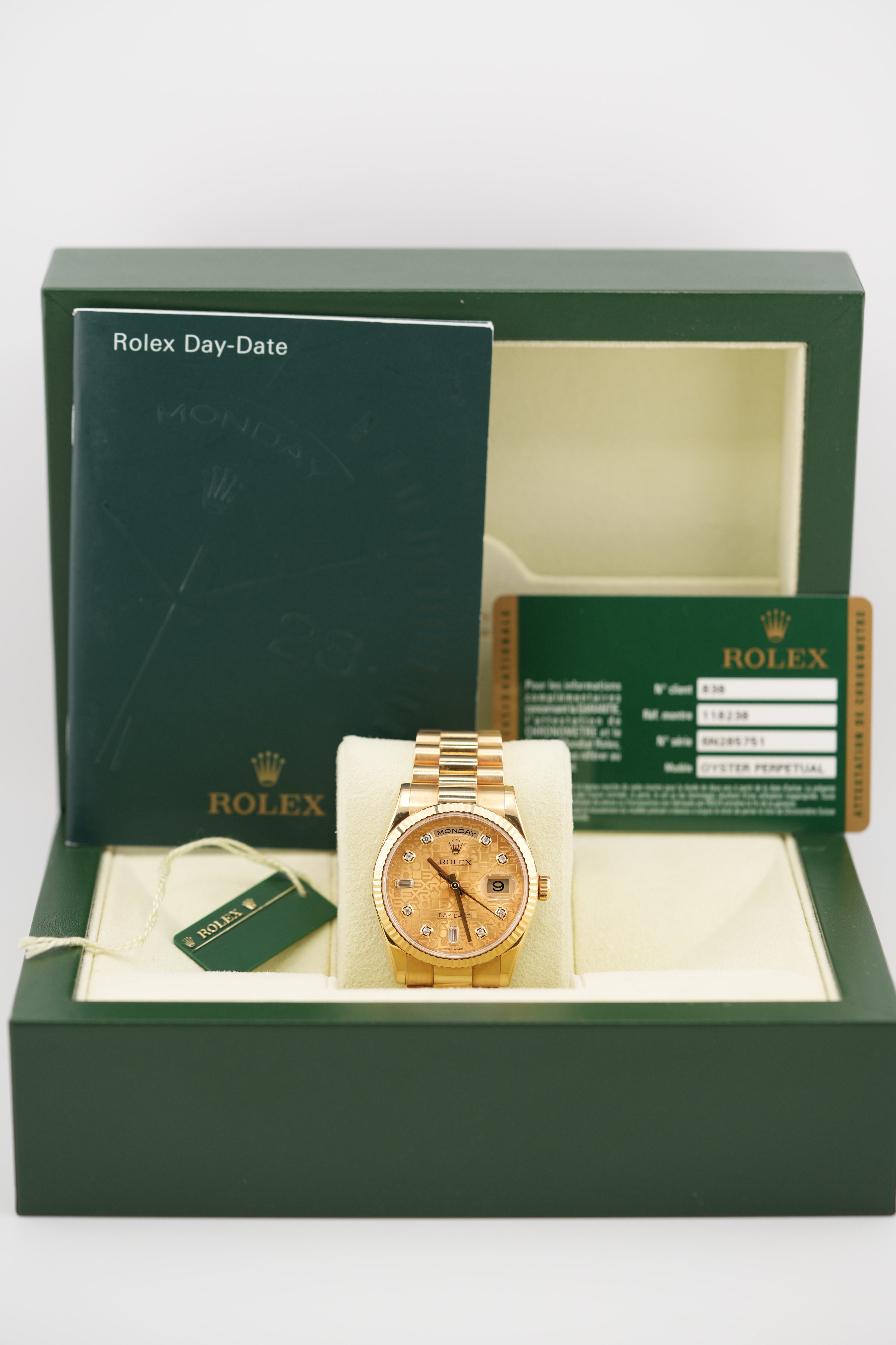 Rolex Day-date 36MM 118238 (2012 Box & Papers)