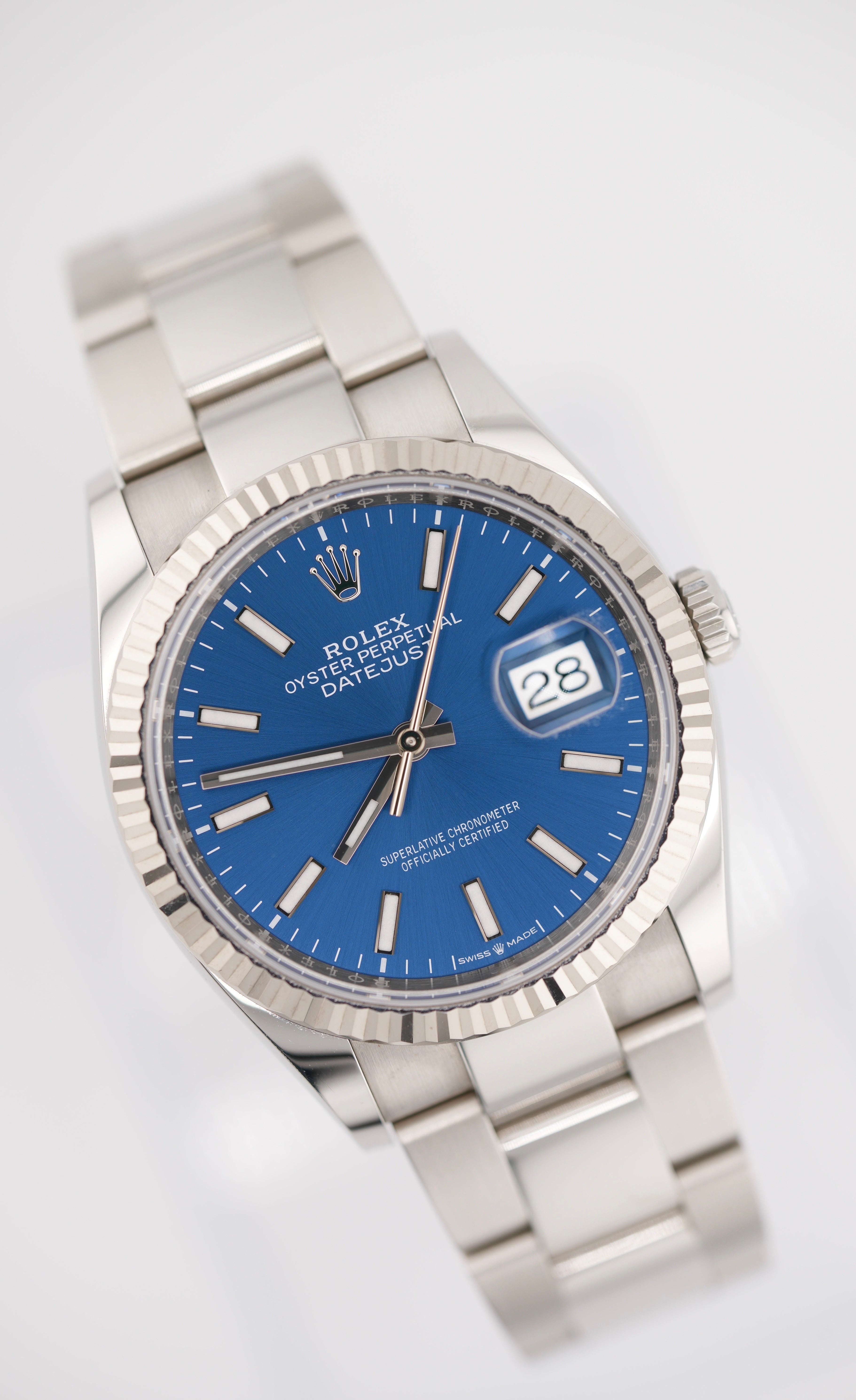 Rolex Datejust 36MM 126234 "Blue Stick" (2025 Box & Papers)