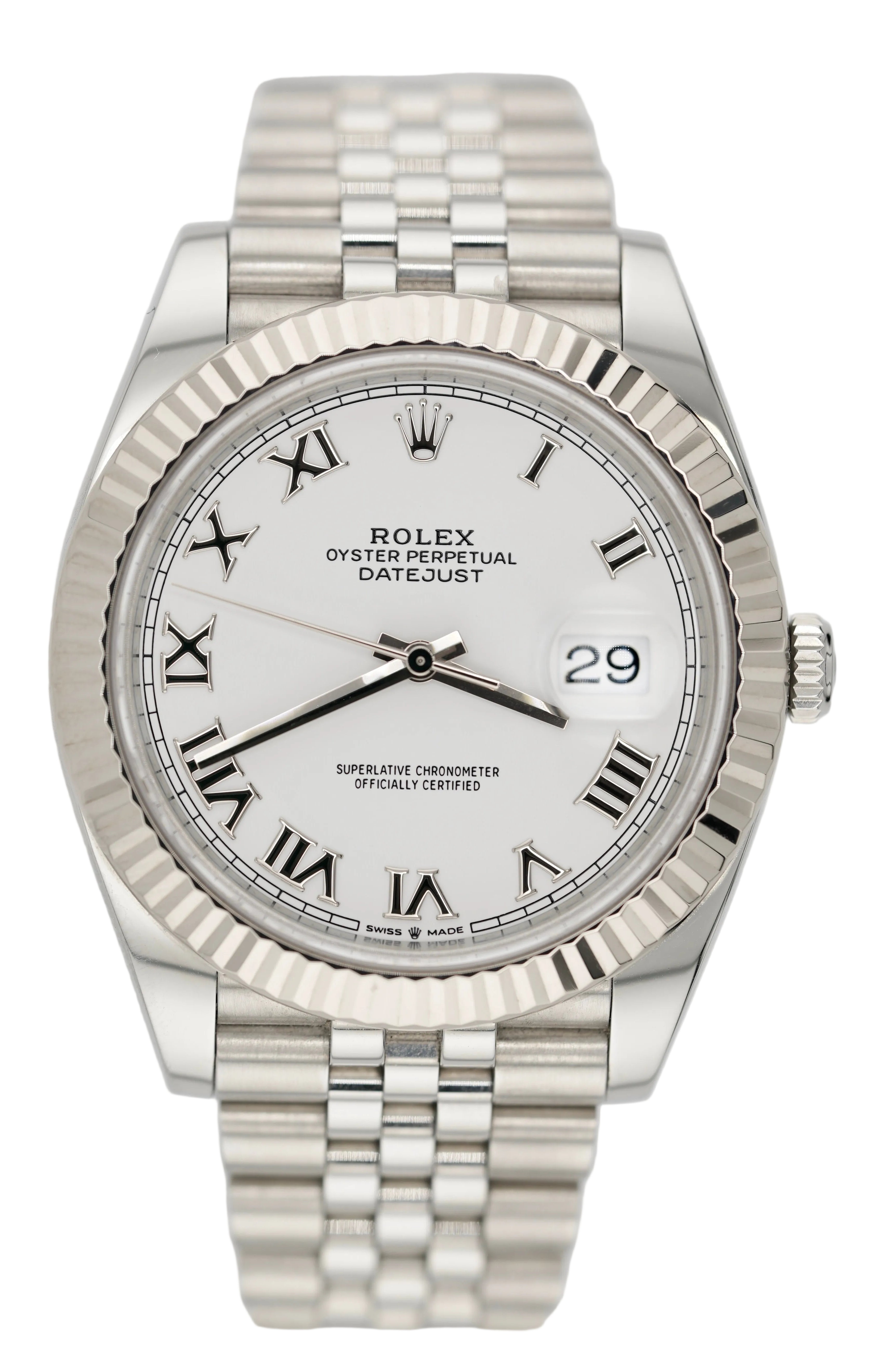 Rolex Datejust 41MM 126334 "White Roman" (2022 Box & Papers)