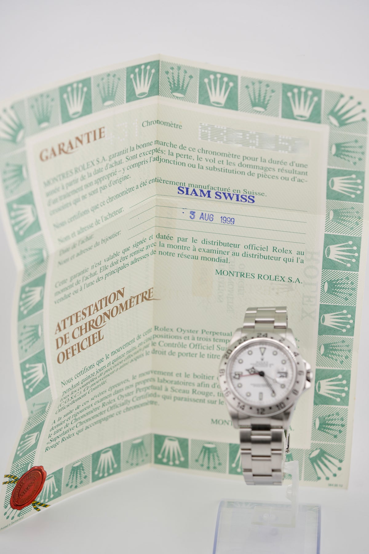 Rolex Explorer II 40MM 16570 "Swiss Only" (1999 Watch & Papers)