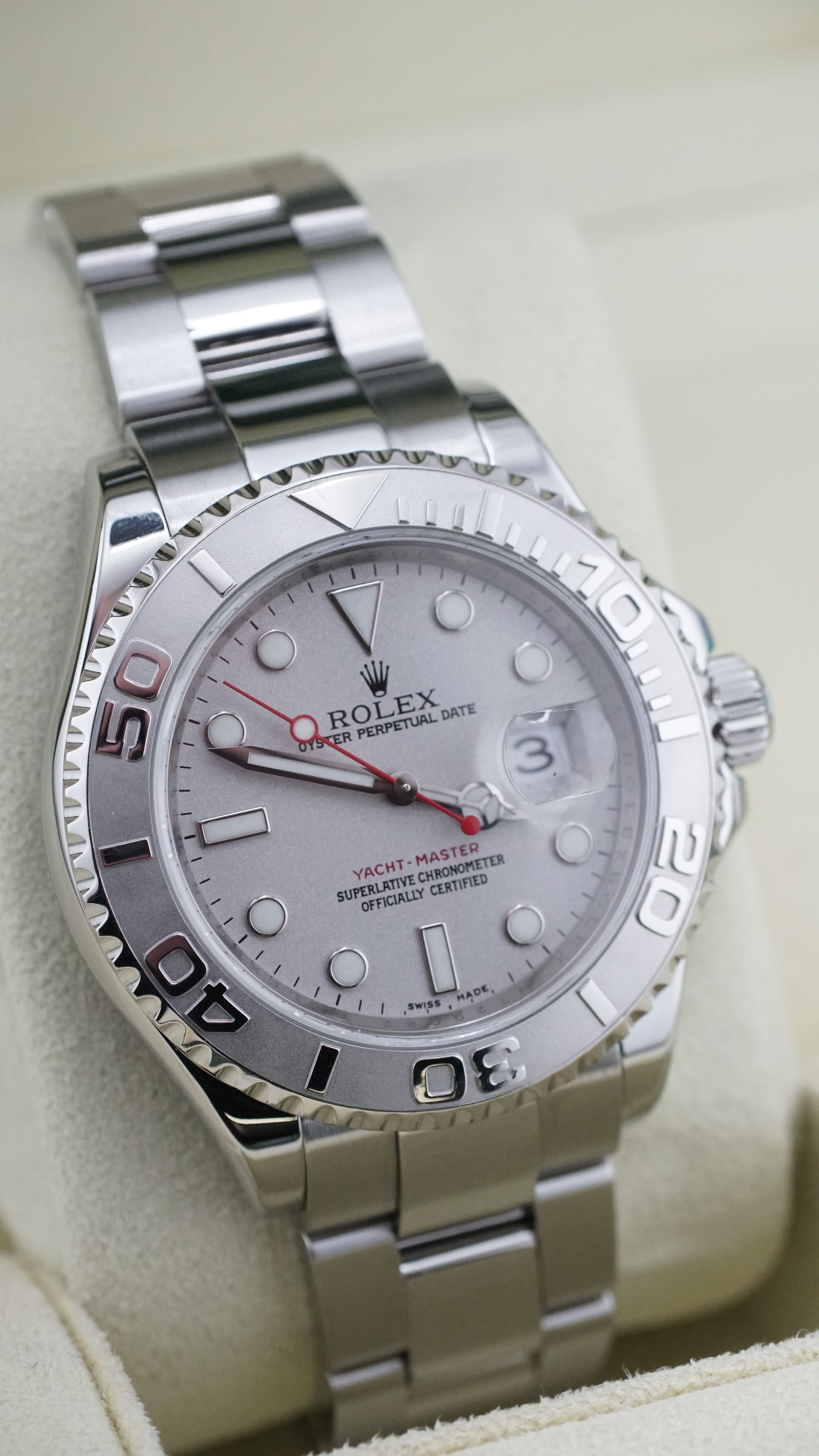 Rolex Yacht-master 16622 Platinum (2008 Box & Papers)