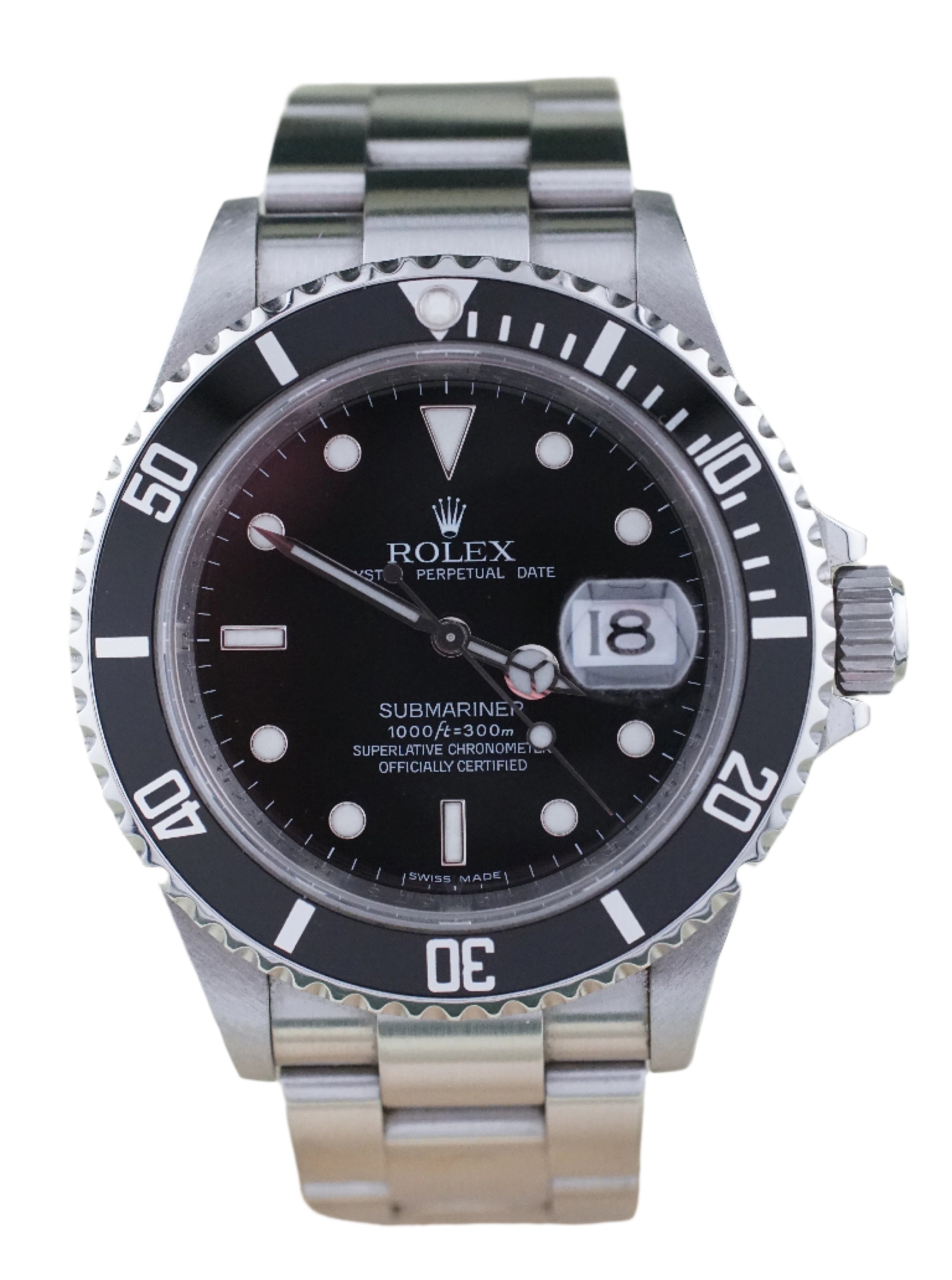 Rolex Submariner 16610LN "Engraved Rehaut" (Box & Papers 2007)