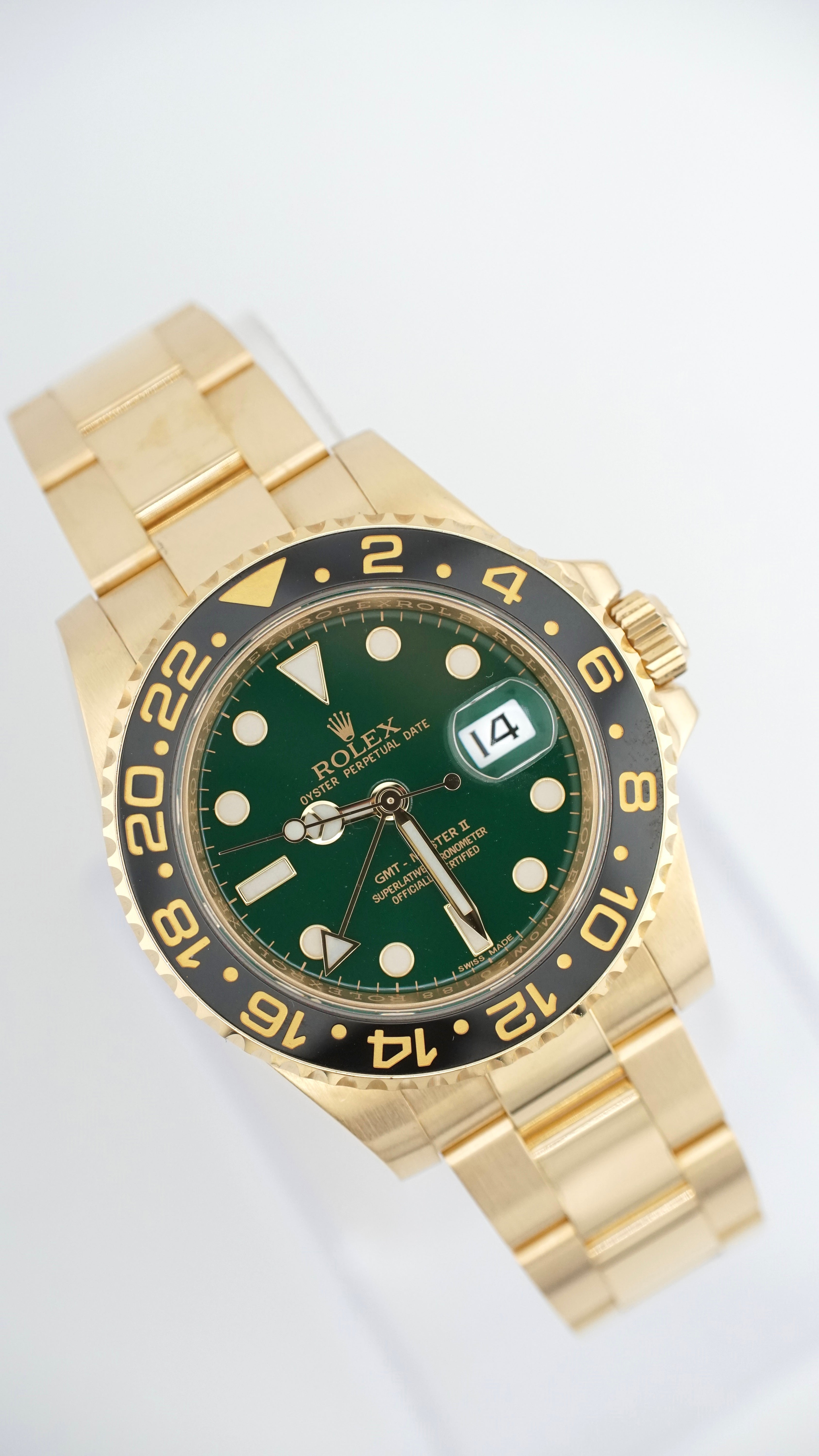 Rolex GMT Master "Money Green" 116718LN (Box & Papers)