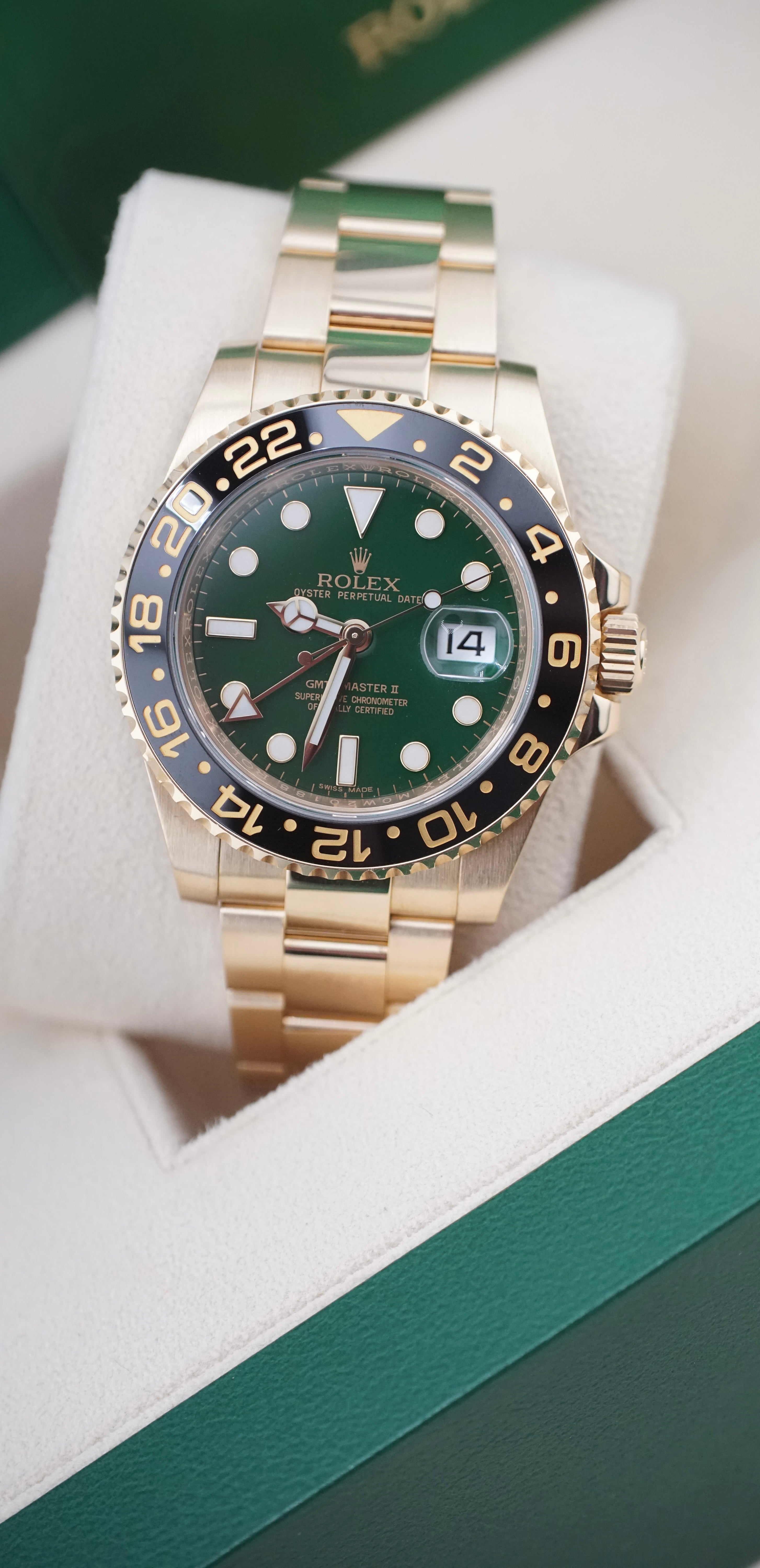Rolex GMT Master "Money Green" 116718LN (Box & Papers 2025 RSC)