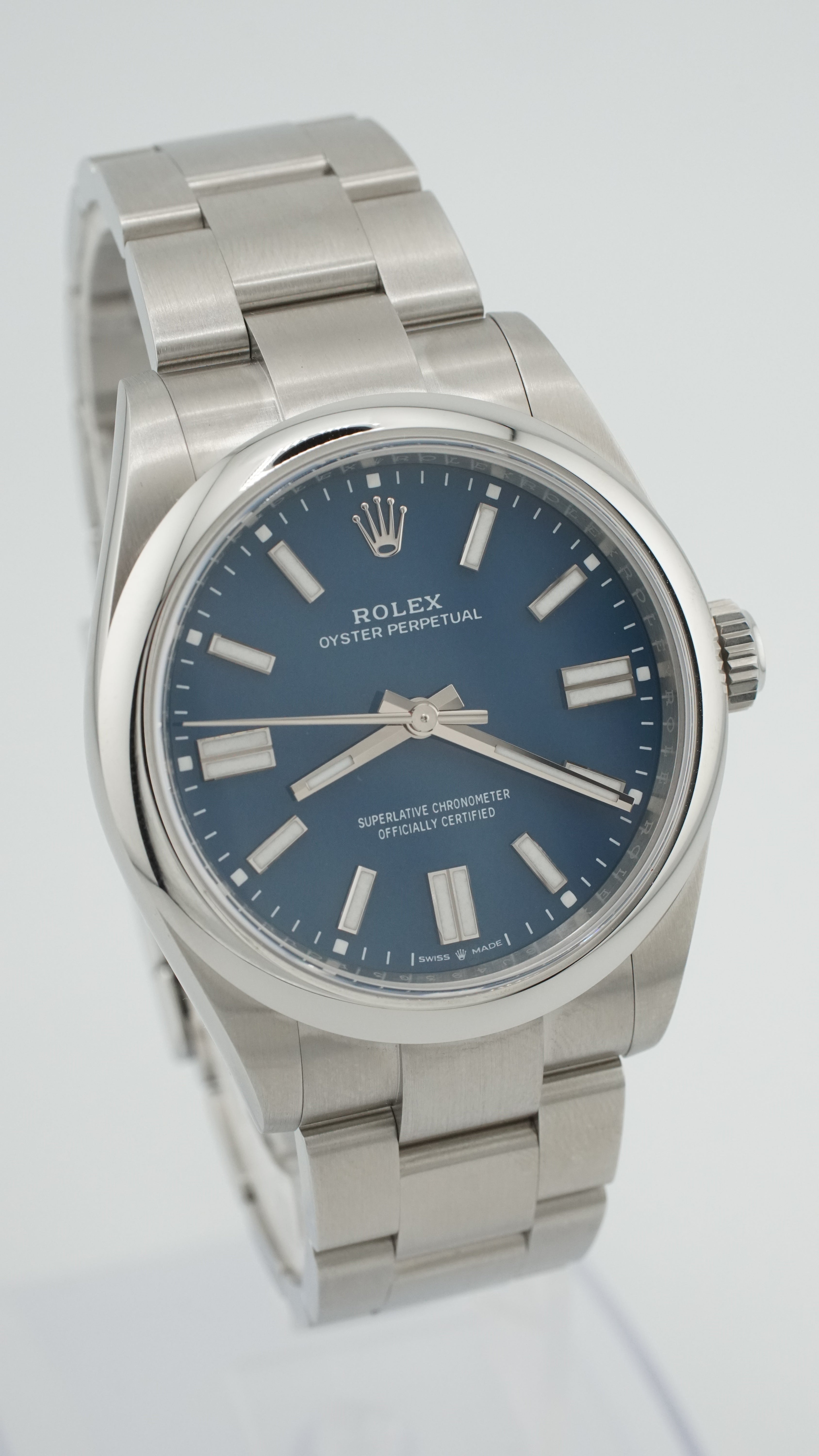 Rolex Oyster Perpetual 41MM "Matte Blue" (2025 Box & Papers)