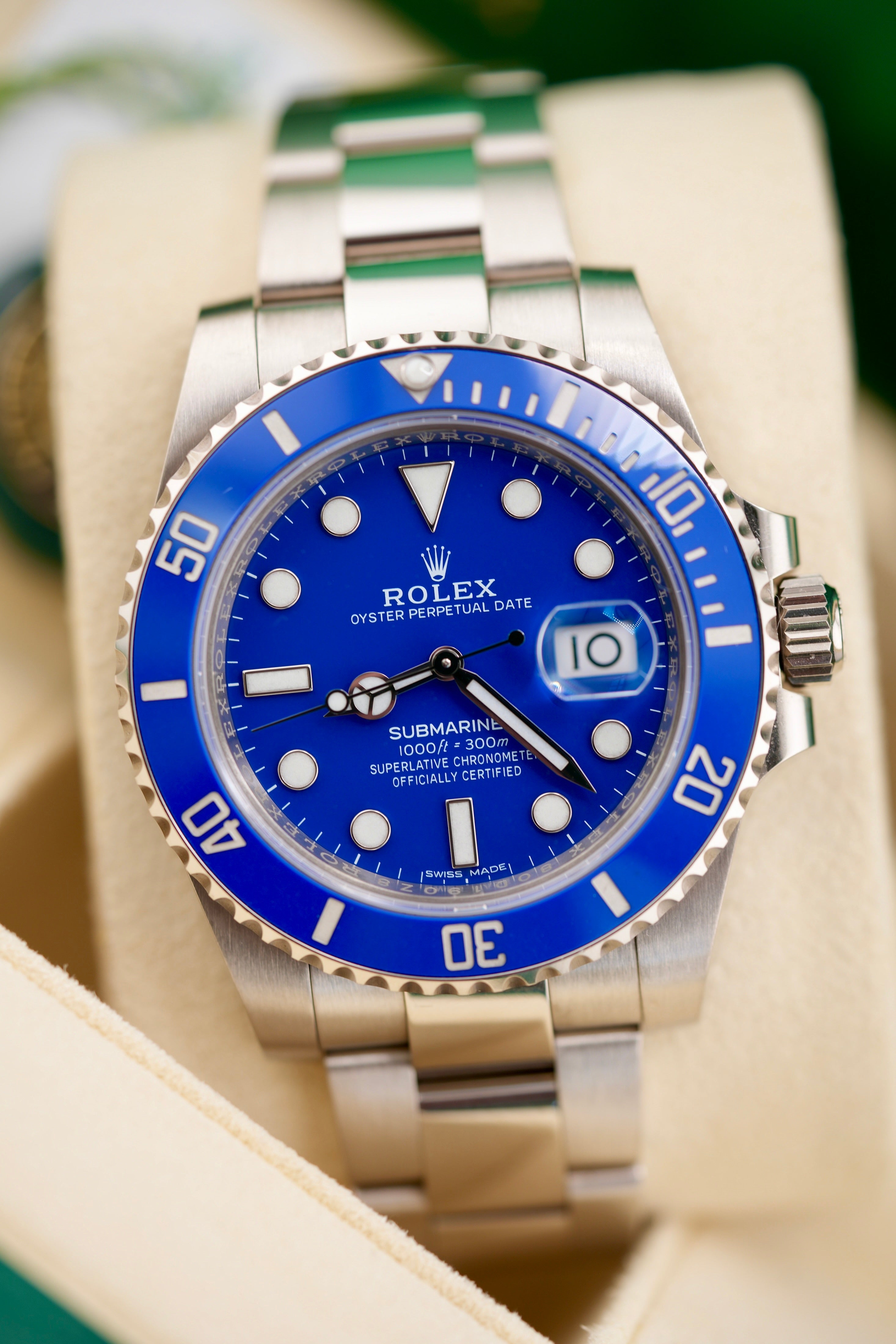 Rolex Submariner 116619LB "Smurf" (Box & Papers)