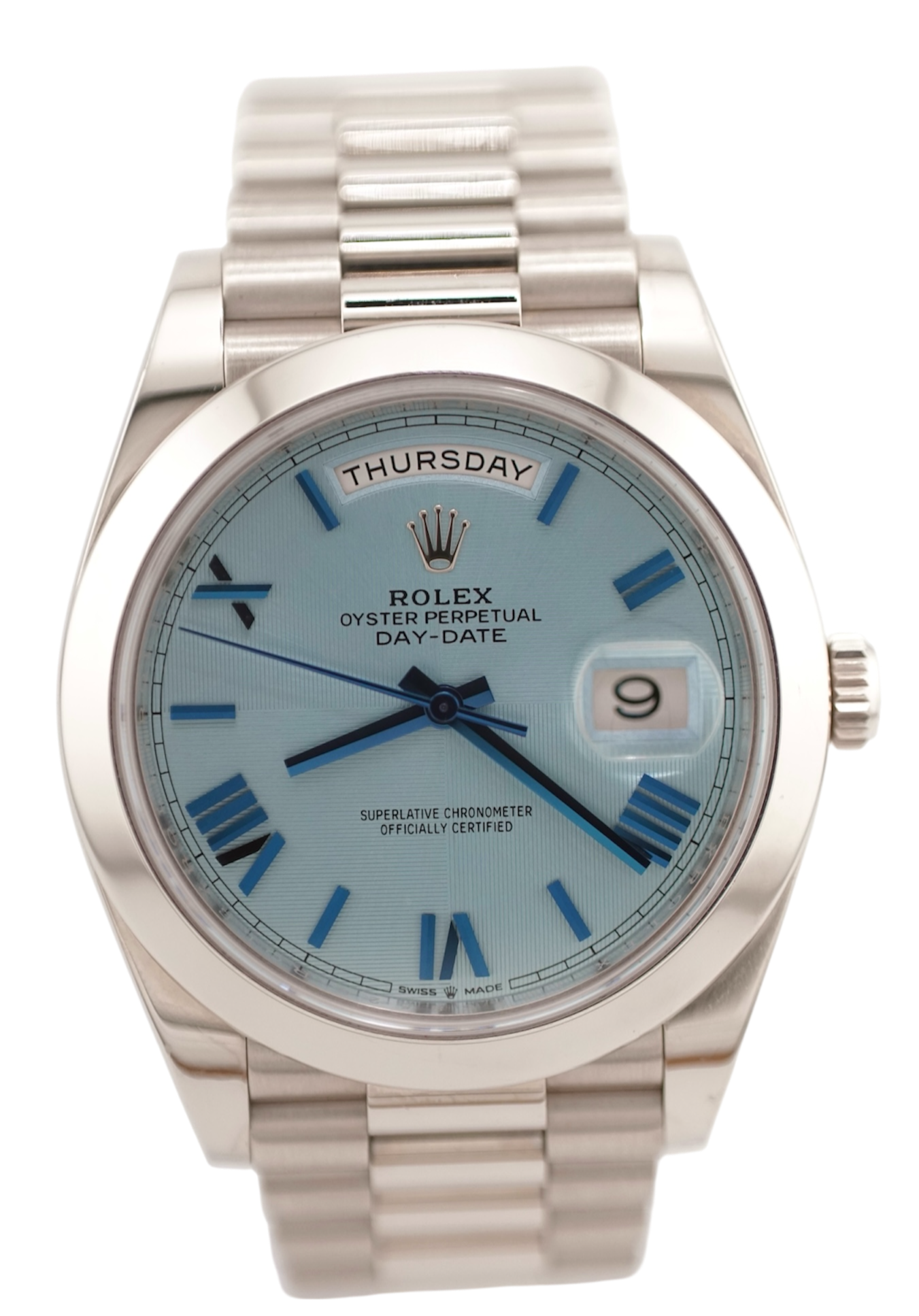 Rolex Daydate 40 228206 "Ice Quadrant Dial" (2021 Box & Papers)