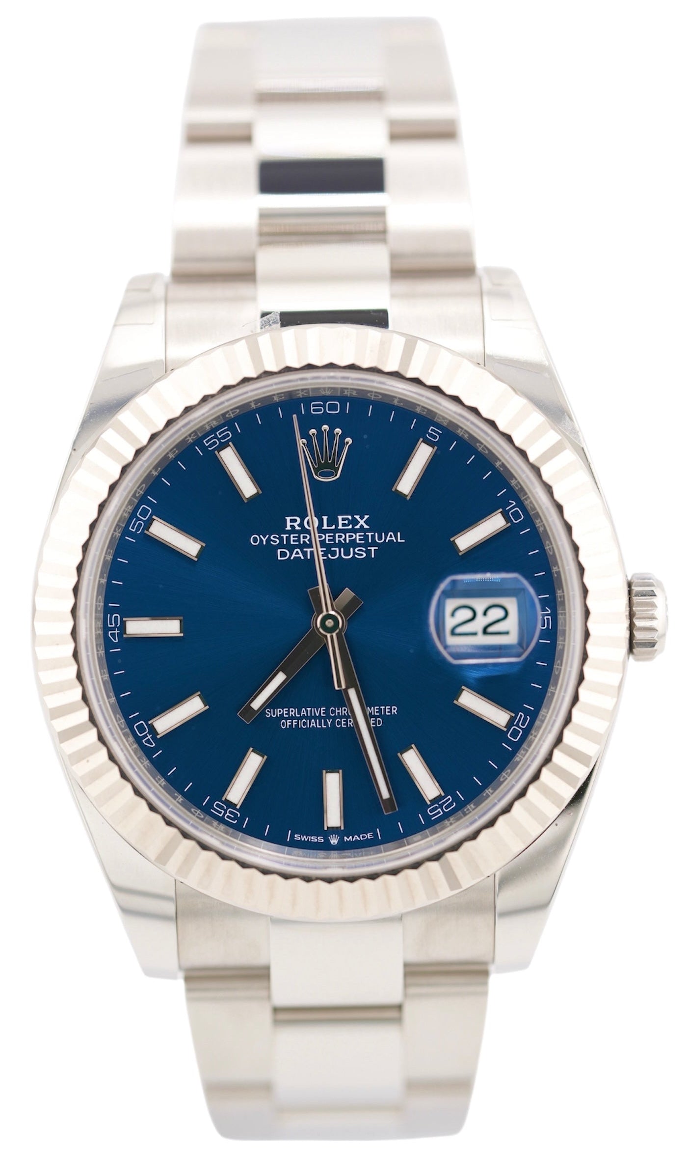 Rolex Datejust 126334 "Blue Stick Dial" (2025 Box & Papers)