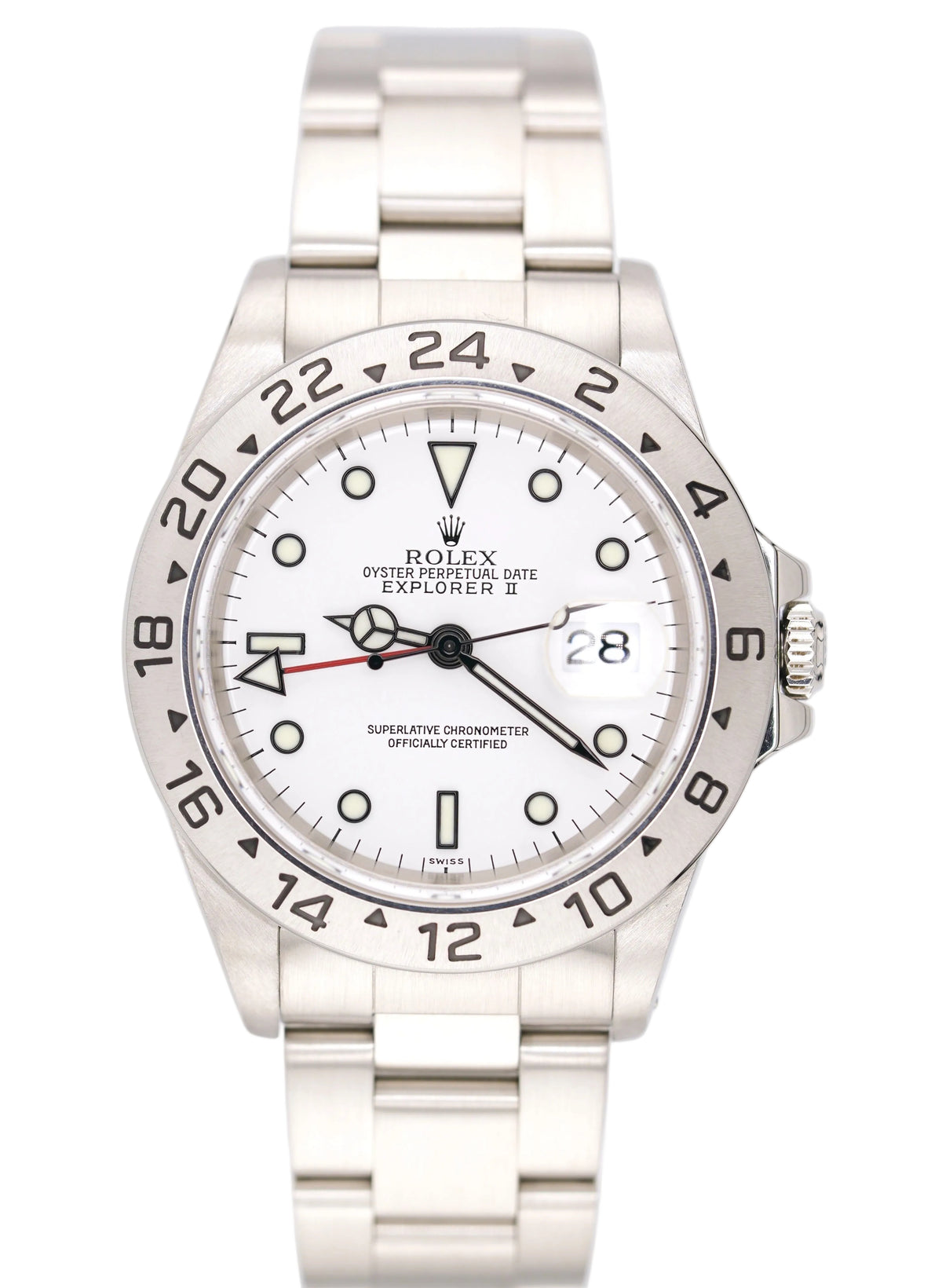 Rolex Explorer II 40MM 16570 "Swiss Only" (1999 Watch & Papers)