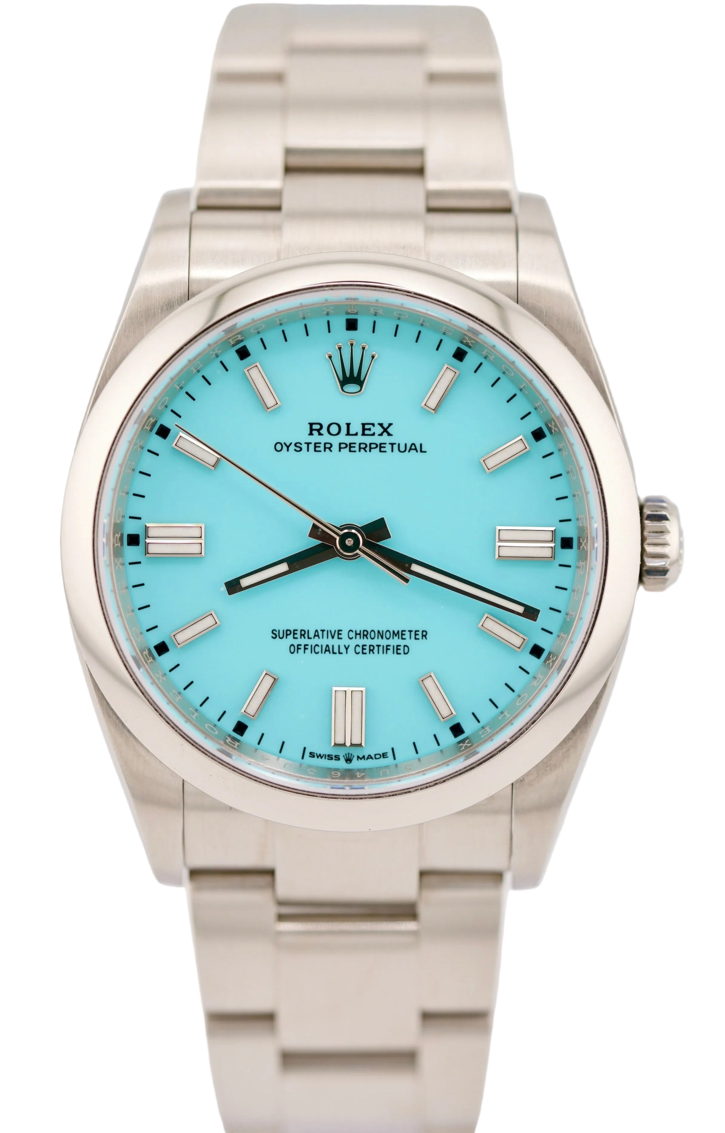 Rolex Oyster Perpetual 126000 "Tiffany" (2024 Box & Papers)