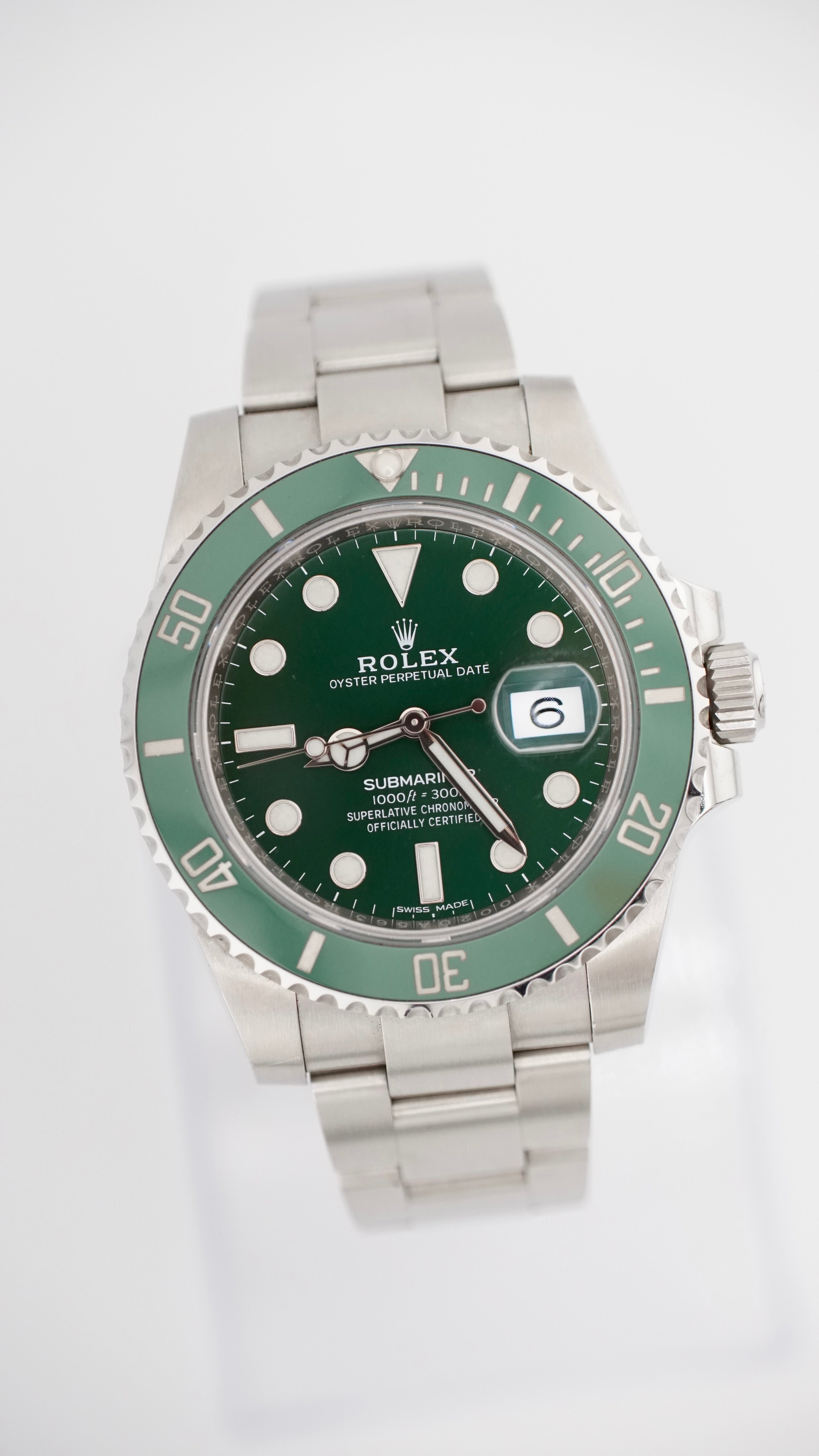 Rolex Submariner 116610LV "HULK" (2020 NEW CARD BOX & PAPERS)