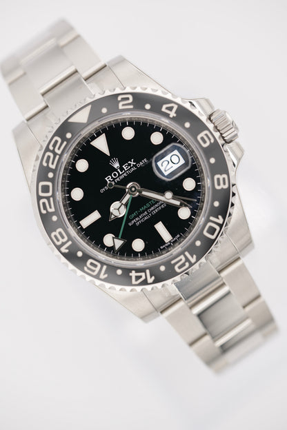 Rolex GMT Master II 116710LN "Green Arrow" (2020 NEW FULL STICKERS - Box & Papers)