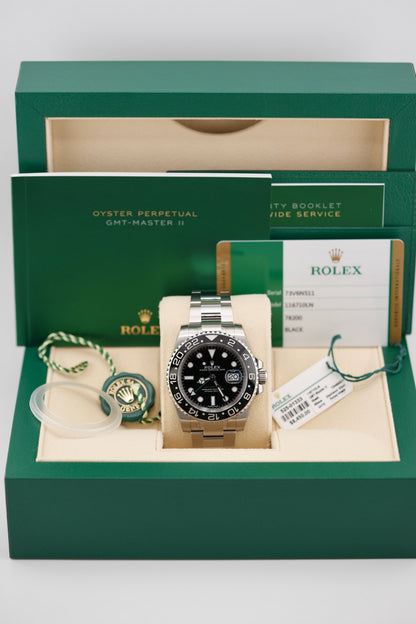 Rolex GMT Master II 116710LN "Green Arrow" (2020 NEW FULL STICKERS - Box & Papers)