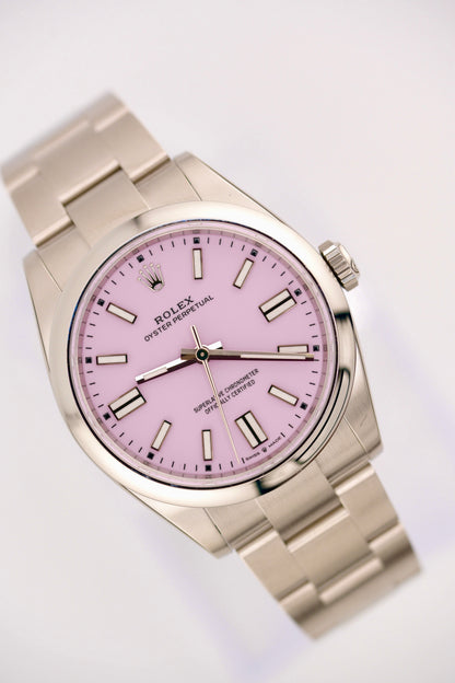 Rolex Oyster Perpetual 134300 "Candy Pink" (2026 Box & Papers)