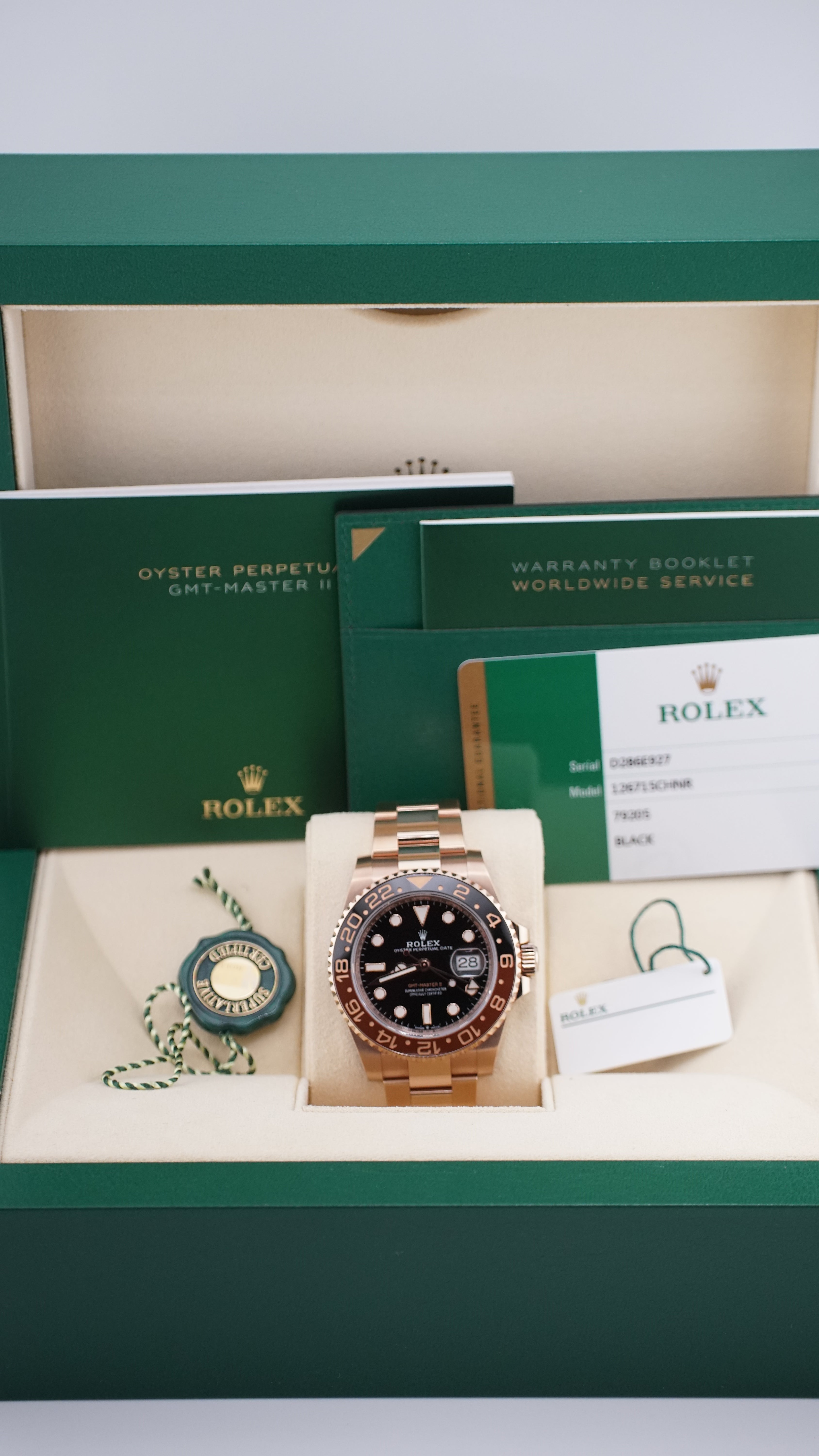 Rolex GMT Master II 126715CHNR (2018 Box & Papers)