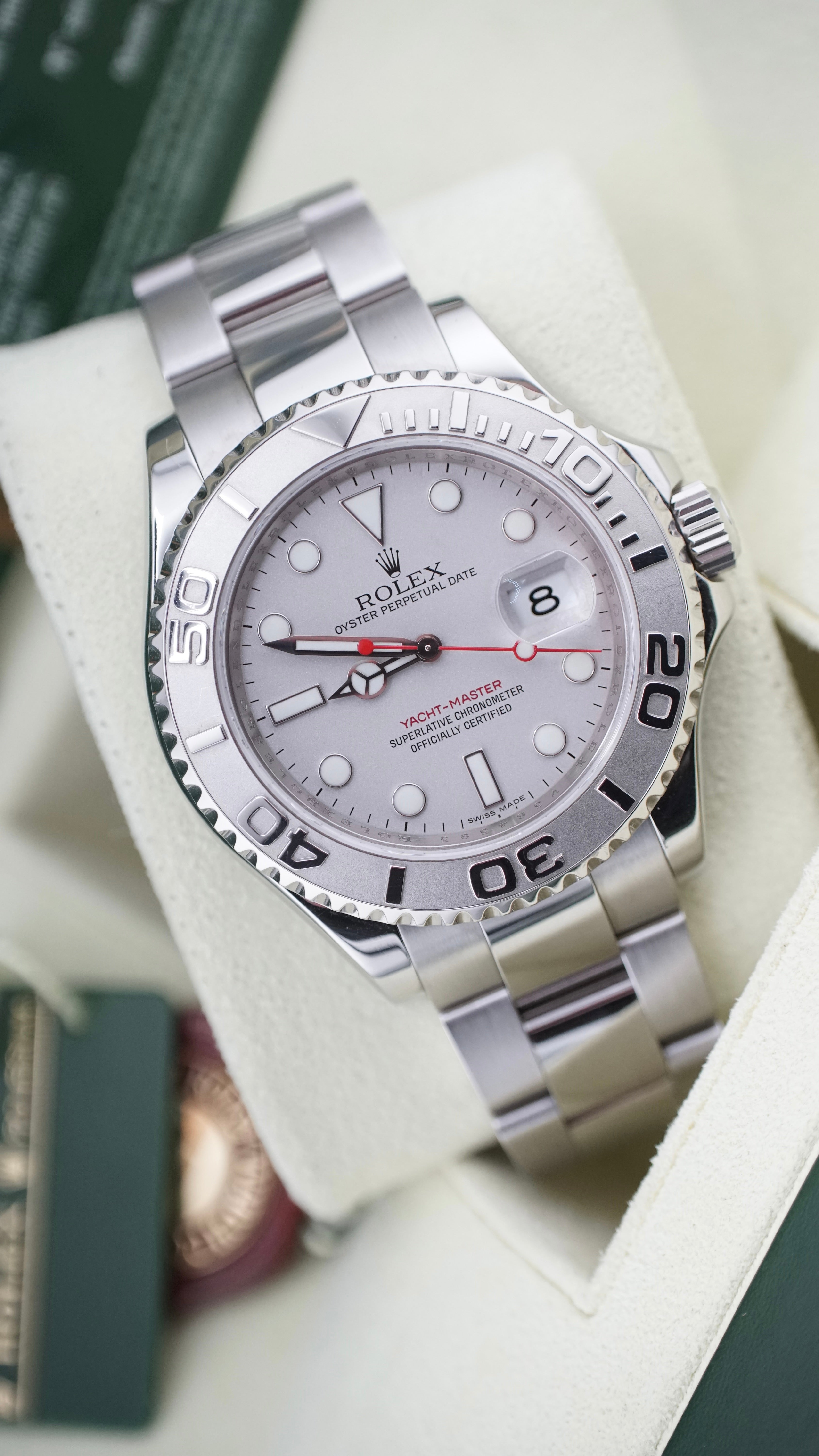 Rolex Yacht-Master Platinum 16622 (2009 Box & Papers)