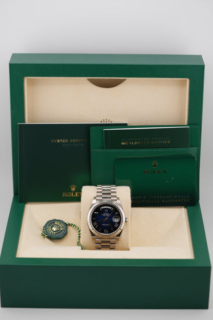 Rolex Day-date 40 228239 "Blue Ombre" (2025 Box & Papers)
