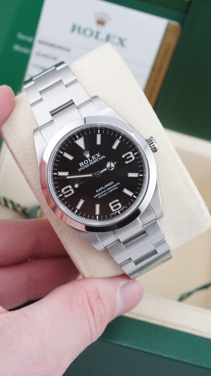 Rolex Explorer 39mm 214270 (Box & Papers)
