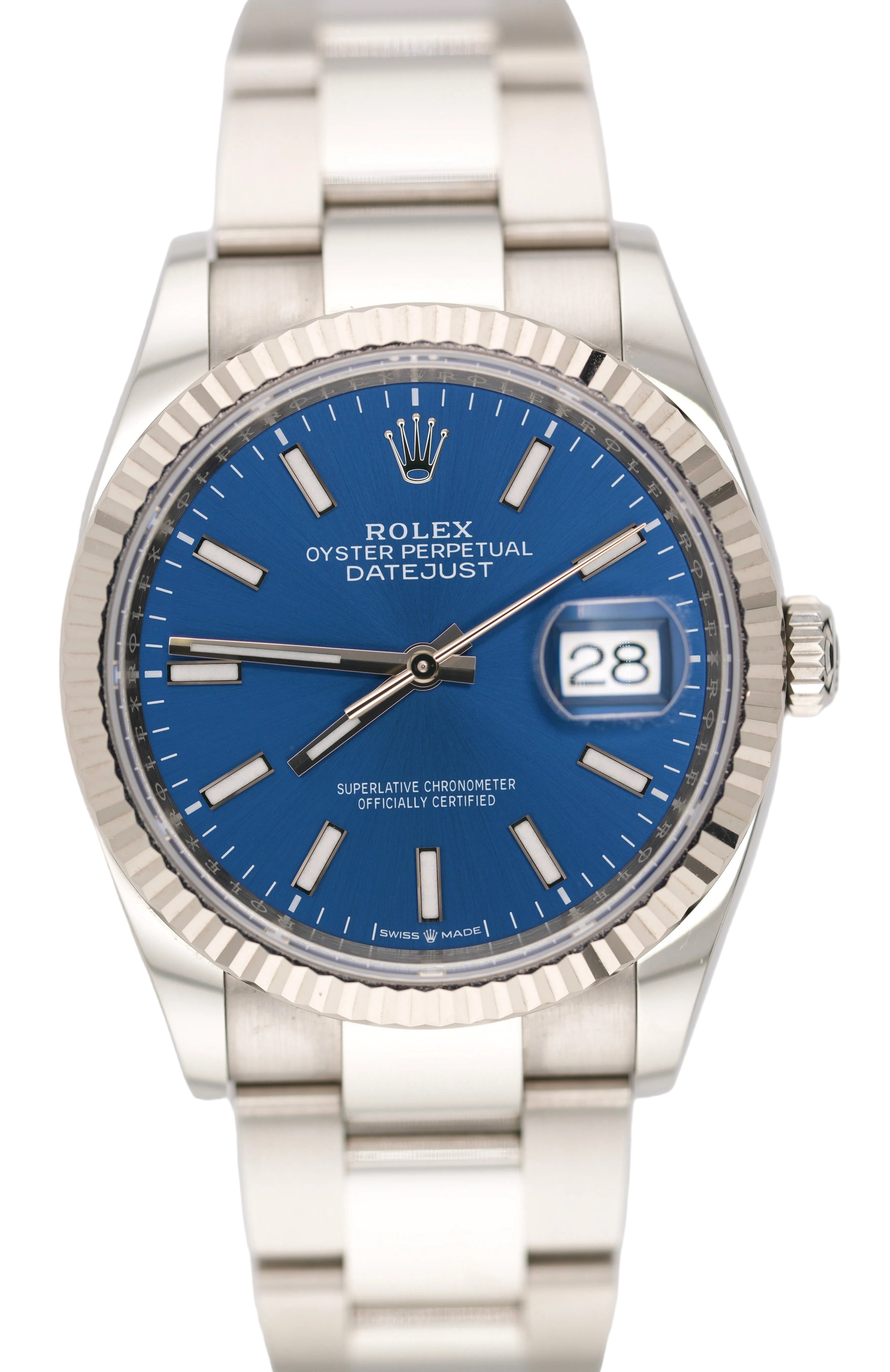 Rolex Datejust 36MM 126234 "Blue Stick" (2025 Box & Papers)