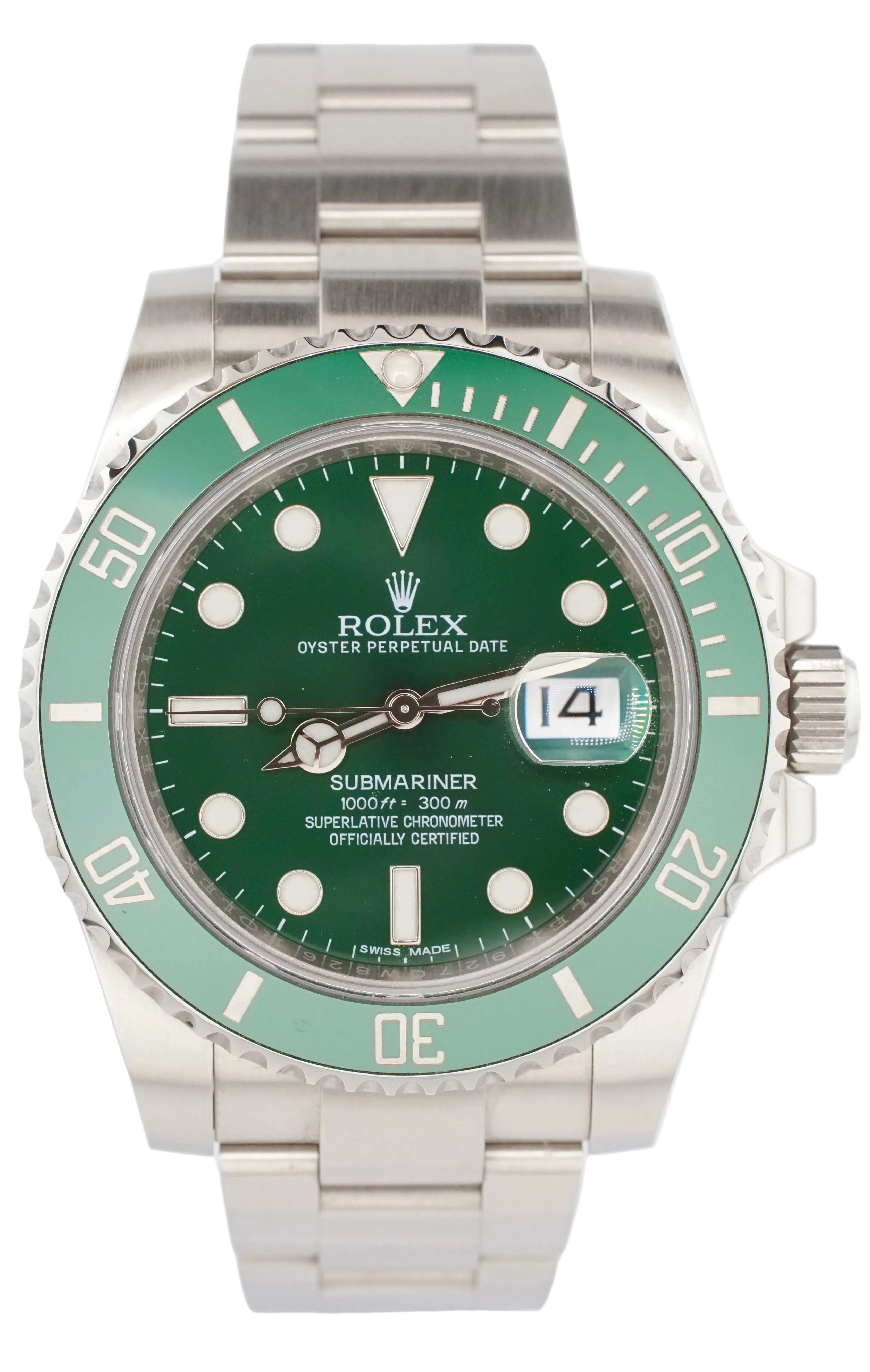 Rolex Submariner "HULK" 116610LV (2016 Box & Papers)