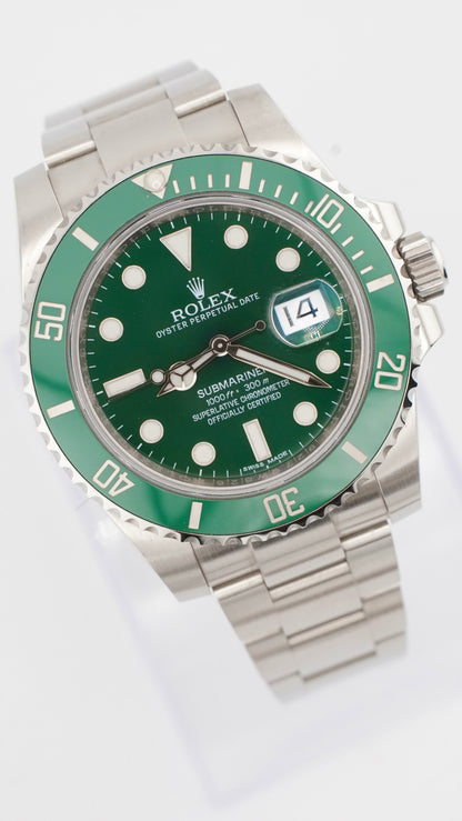Rolex Submariner "HULK" 116610LV (2016 Box & Papers)