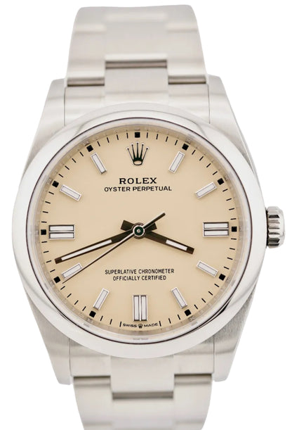Rolex Oyster Perpetual 126000 "Beige" (2026 Box & Papers)