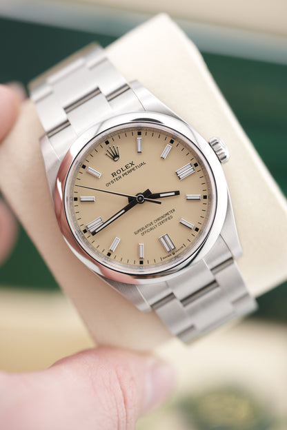 Rolex Oyster Perpetual 126000 "Beige" (2026 Box & Papers)