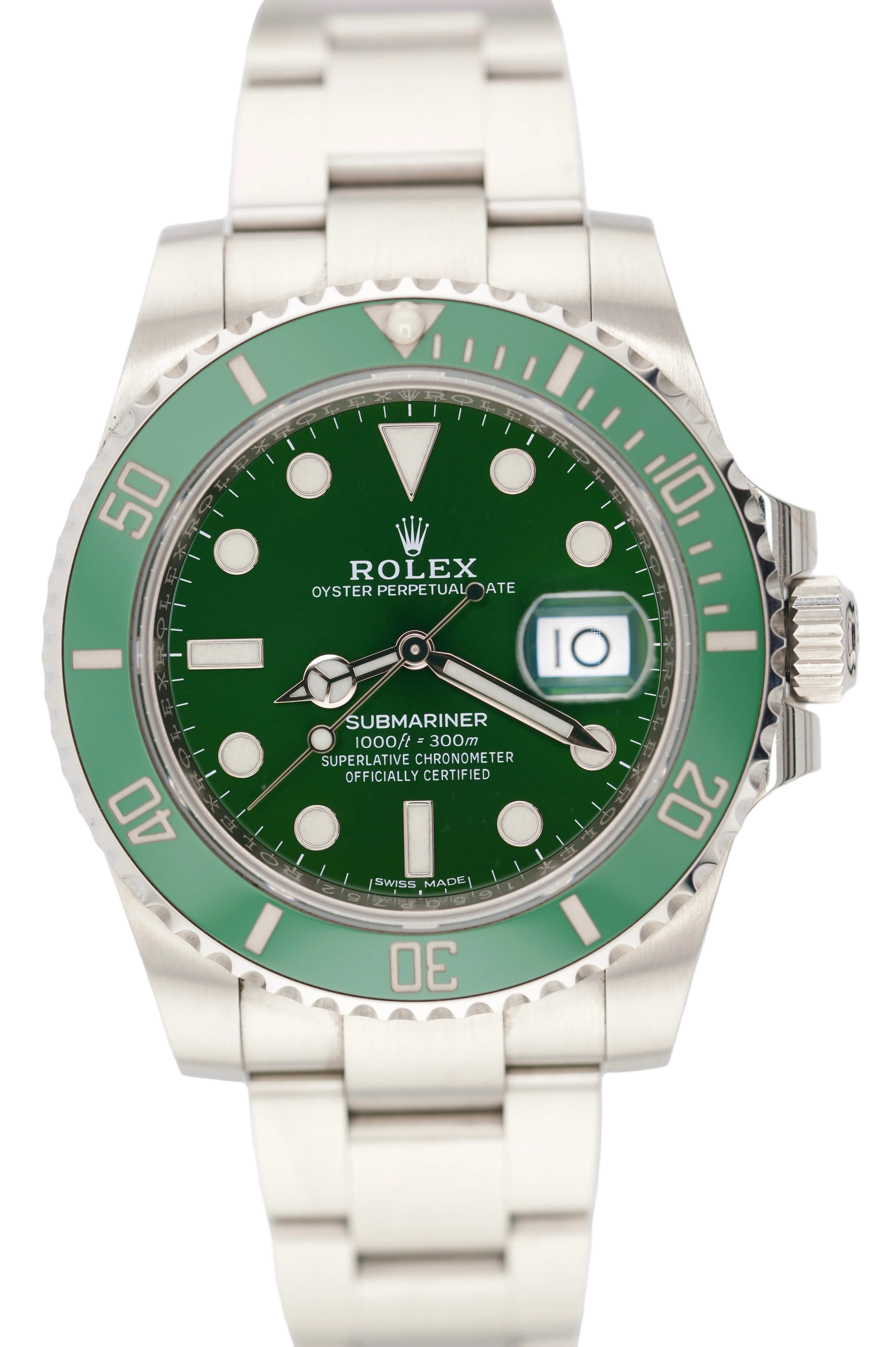Rolex Submariner 40mm 116610LV "HULK" (2021 NFC Card Box & PAPapers)
