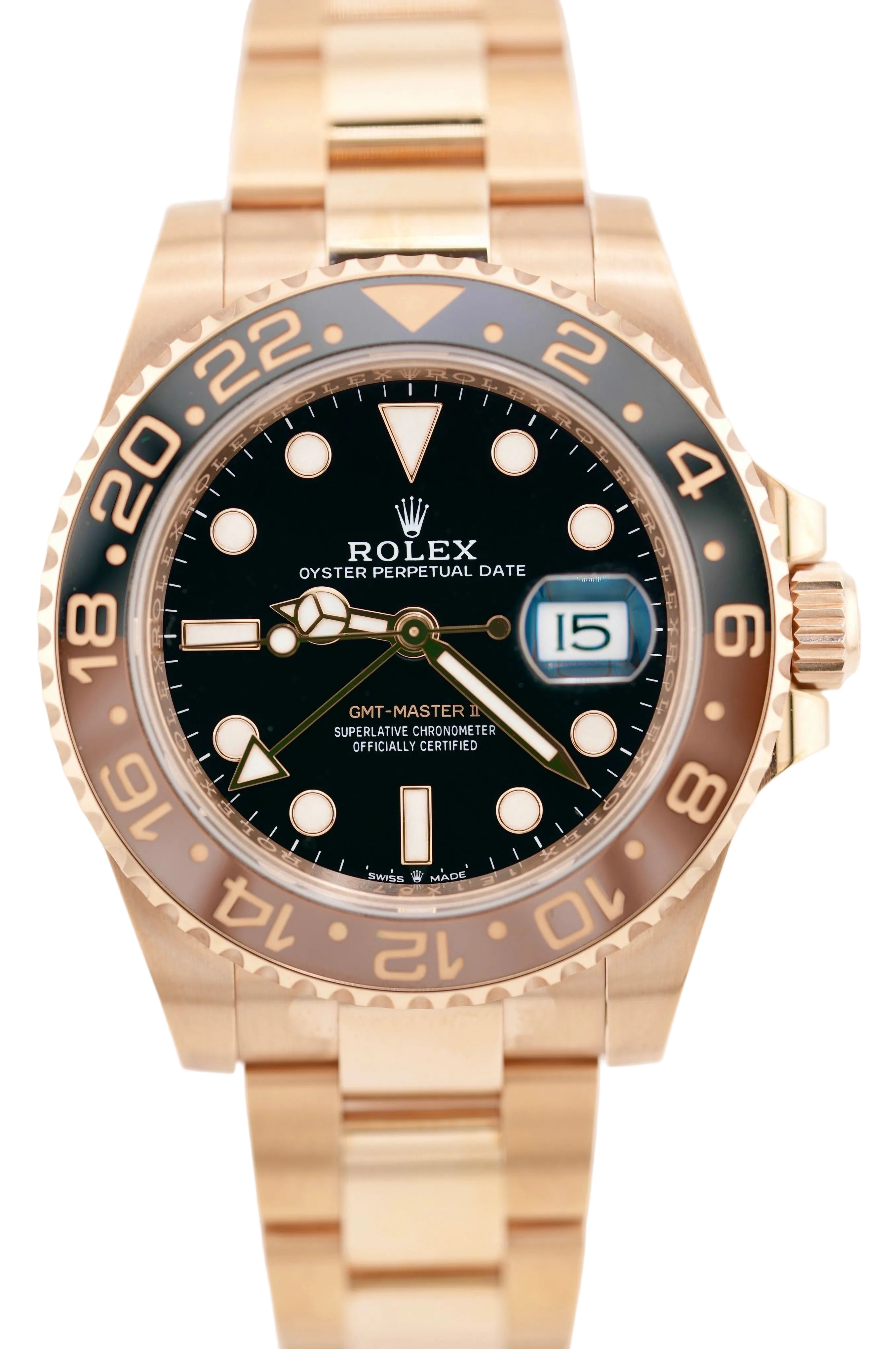 Rolex GMT Master II 126715CHNR "Rootbeer" (2022 Box & Papers)