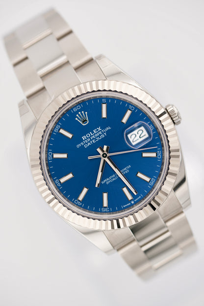 Rolex Datejust 126334 "Blue Stick Dial" (2026 Box & Papers)