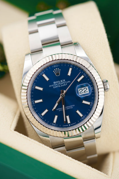 Rolex Datejust 126334 "Blue Stick Dial" (2026 Box & Papers)