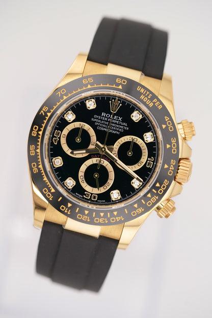Rolex Daytona 116518LN Black Diamond Dial (2022 Box & Papers)
