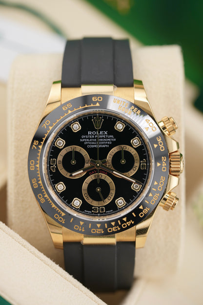 Rolex Daytona 116518LN Black Diamond Dial (2022 Box & Papers)