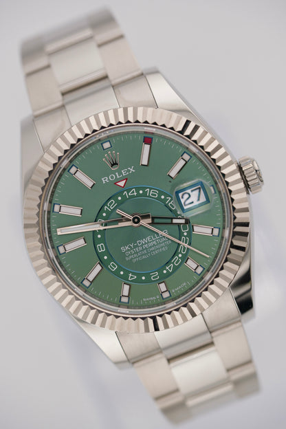 Rolex Skydweller 336934 "Mint Green" (2026 Box & Papers)