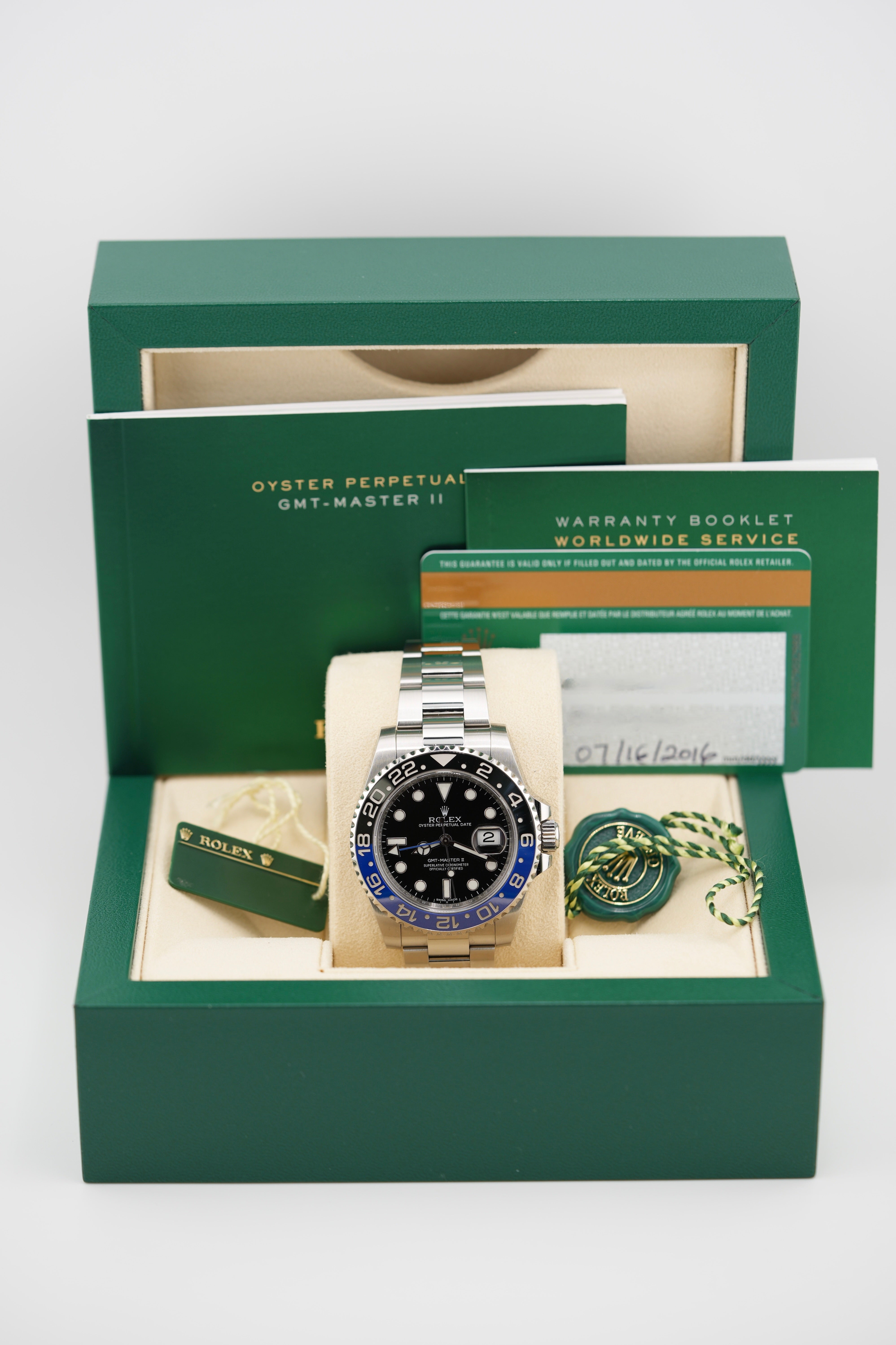 Rolex GMT Master II 116710BLNR "Batman" (2016 Box & Papers)