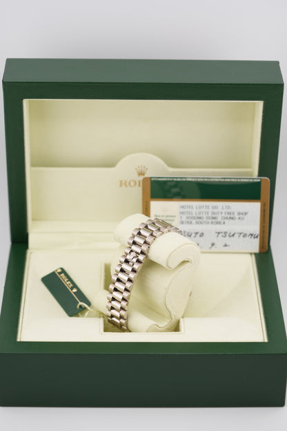 Rolex Day-date 118239G "Silver Baguette" (2012 Box & Papers)