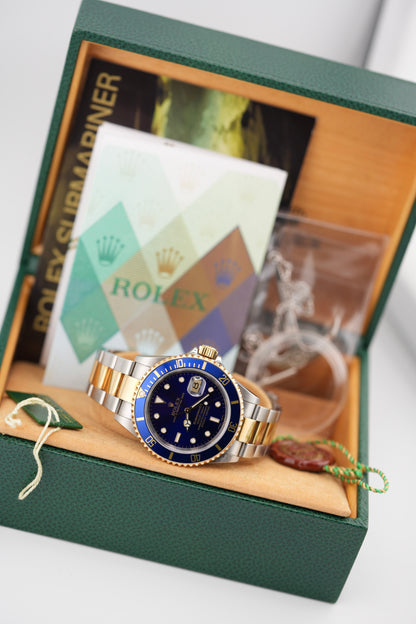 Rolex Submariner 16613LB "Bluesy" (2005 Collectors Set)