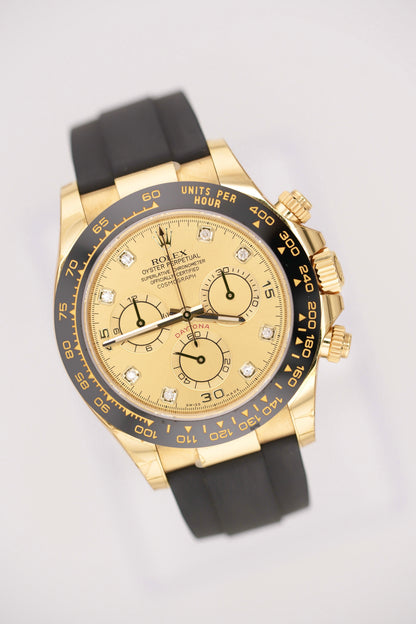 Rolex Daytona 116518LN "Champagne Diamond" (2020 NEW OLD STOCK - Box & Papers)