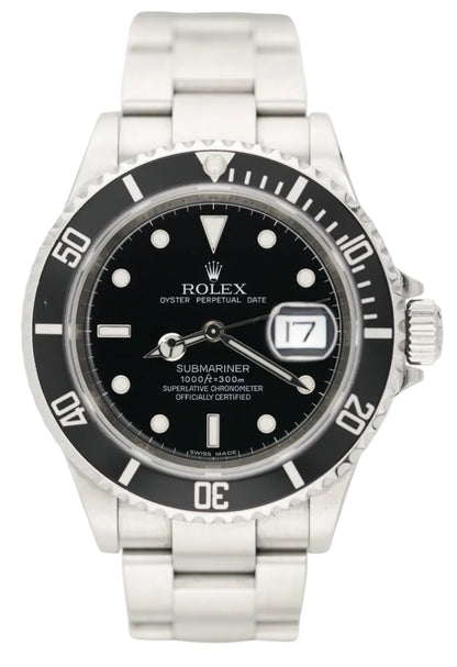 Rolex Submariner 16610LN "Engraved Rehaut" (2010 Box & Papers)