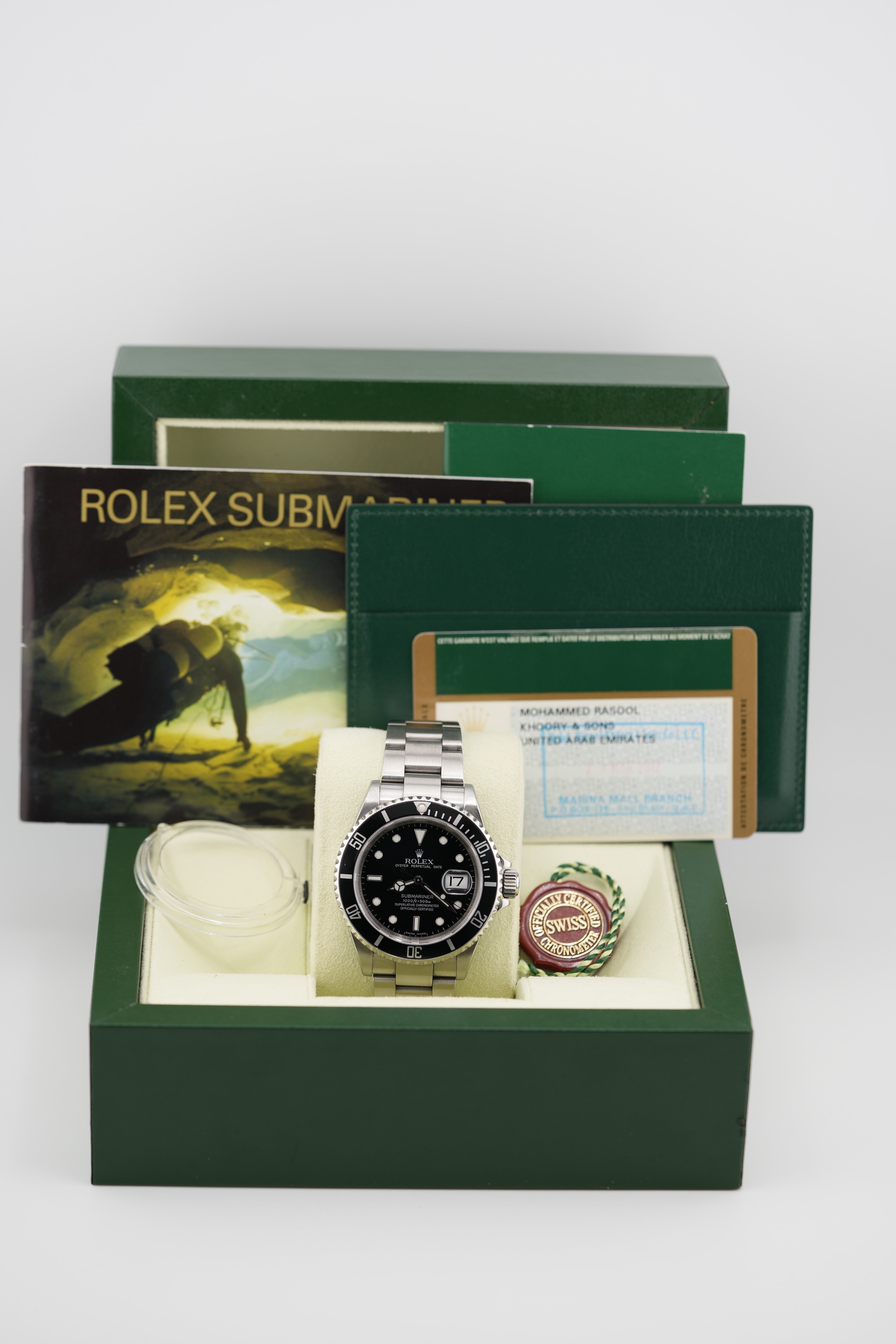 Rolex Submariner 16610LN "Engraved Rehaut" (2010 Box & Papers)