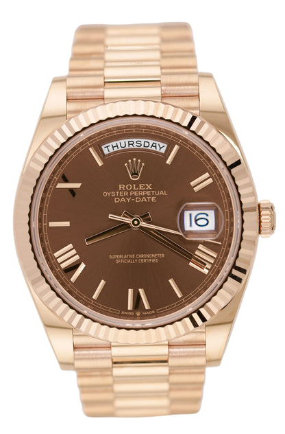 Rolex Day-date 40MM 228235 "Chocolate" (2022 Box & Papers)
